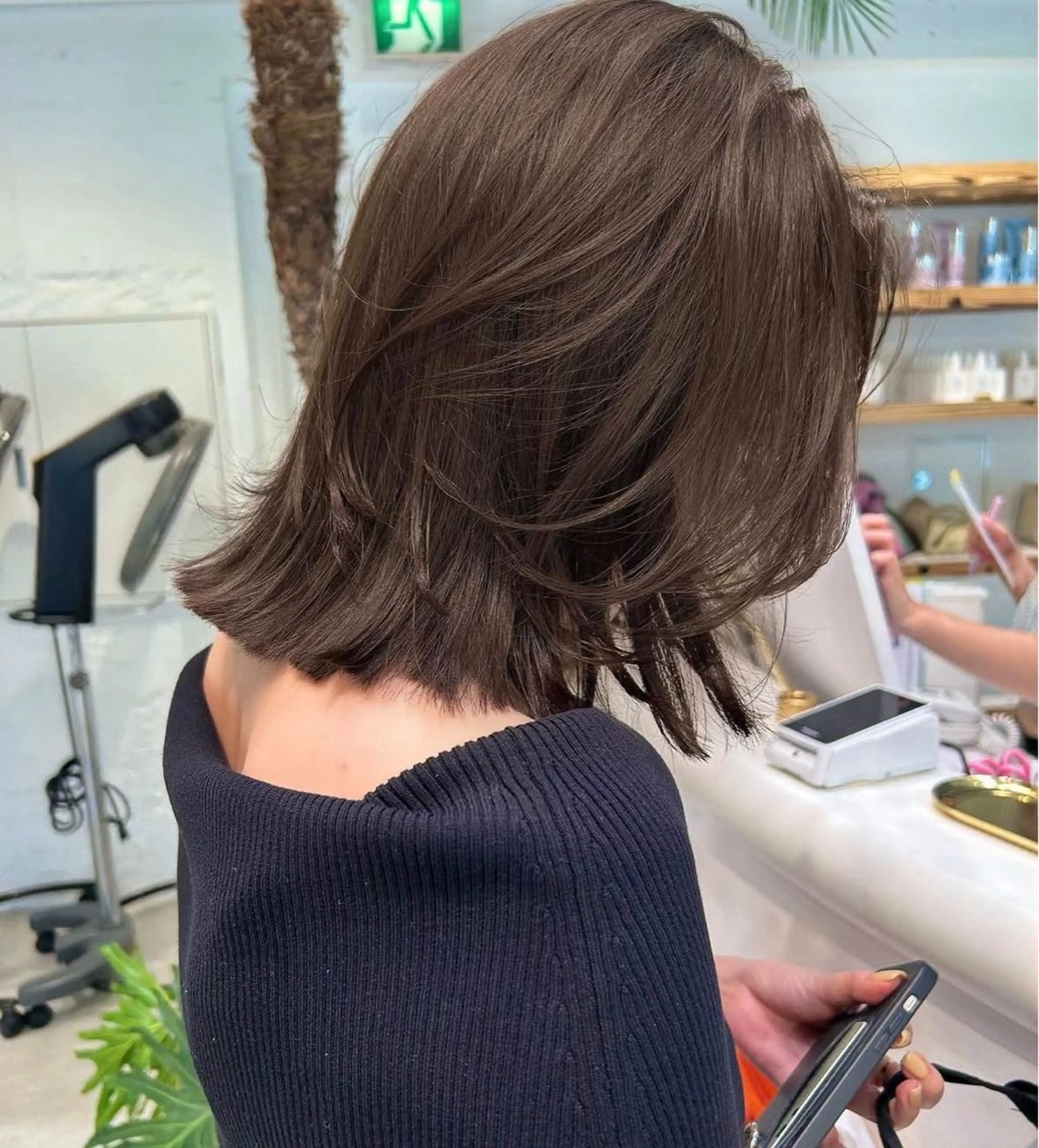 【1番人気グレージュカラー🍀】カラーダメージ99%❤︎うる艶カラー🤎の写真