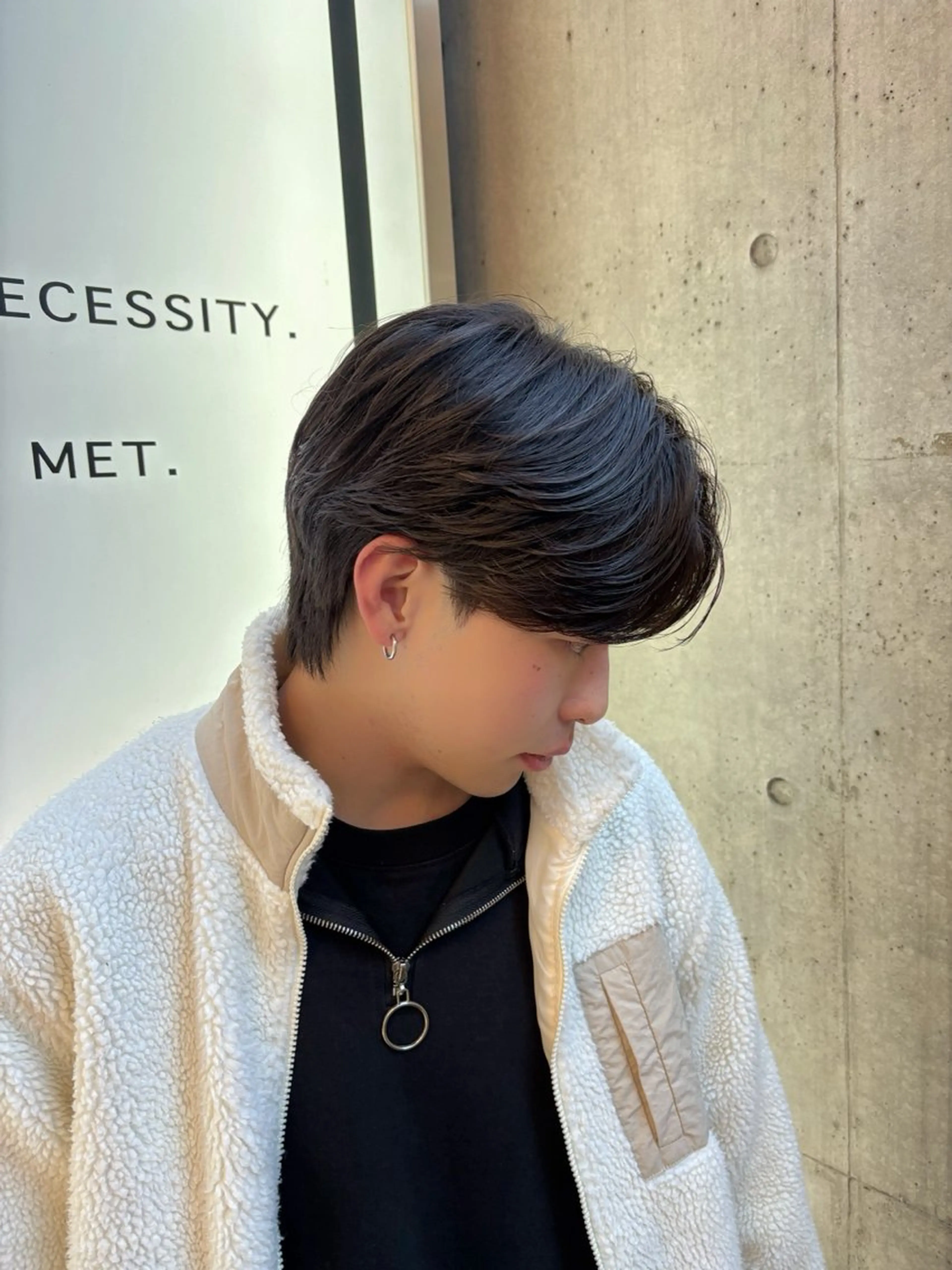 ショート パーマ メンズ カット パーマ カルマパーマ韓国ヘア shiryuのヘアスタイル