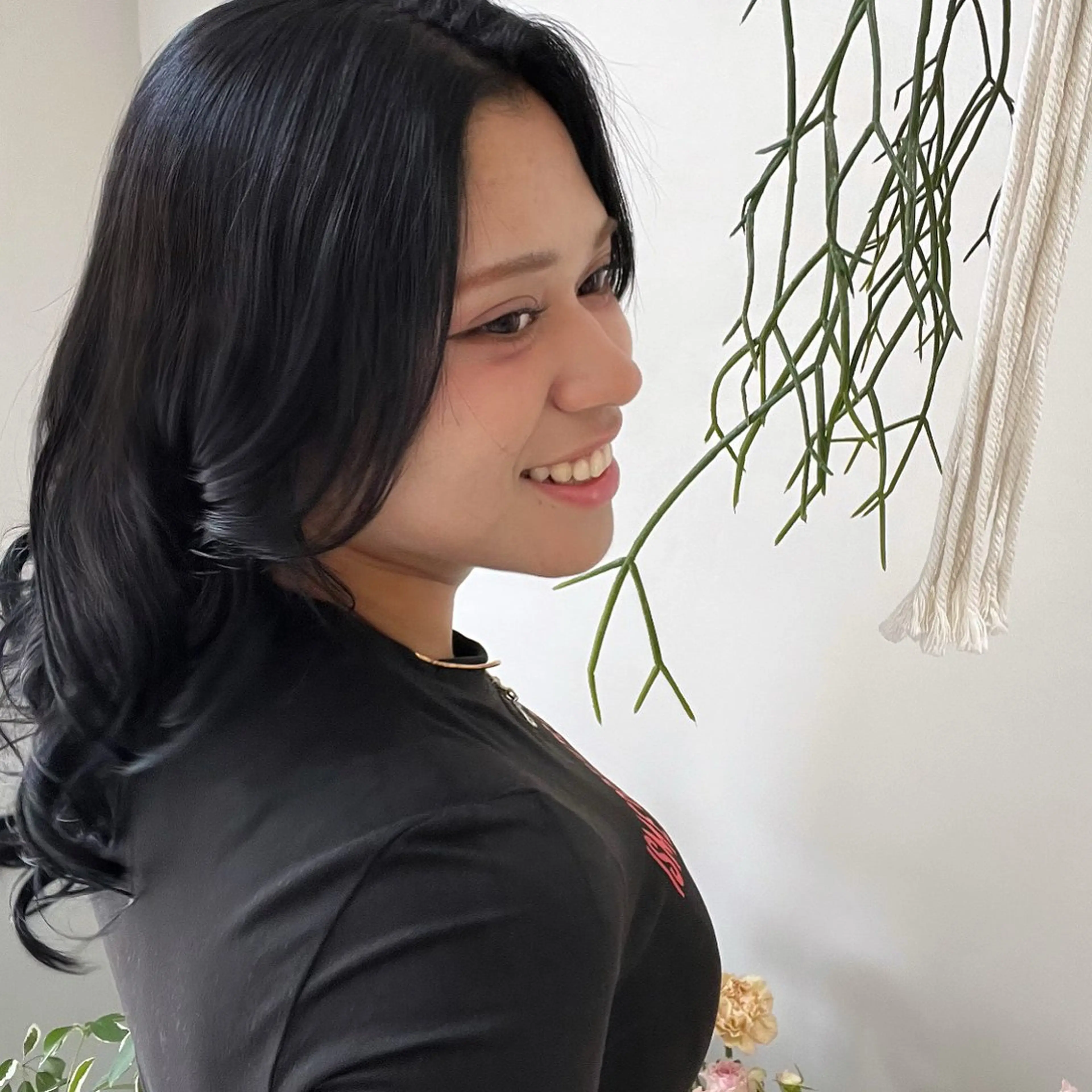 セミロング カラー ヘアカラー トリートメント 🌼花屋併設🌼 木下奈々望のヘアスタイル