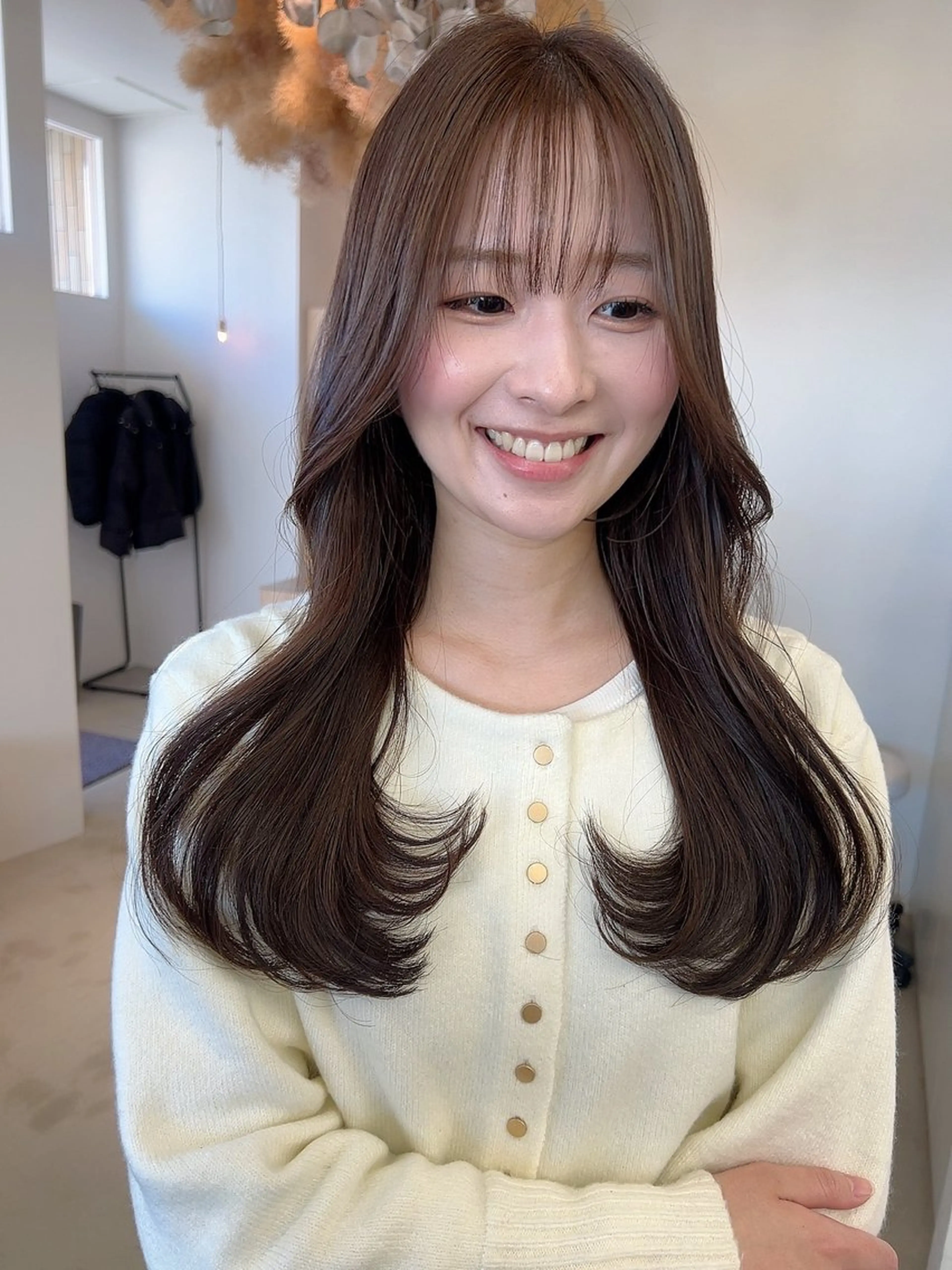 ロング くびれヘア カット ヘアカラー トリートメント vince. moekoのヘアスタイル