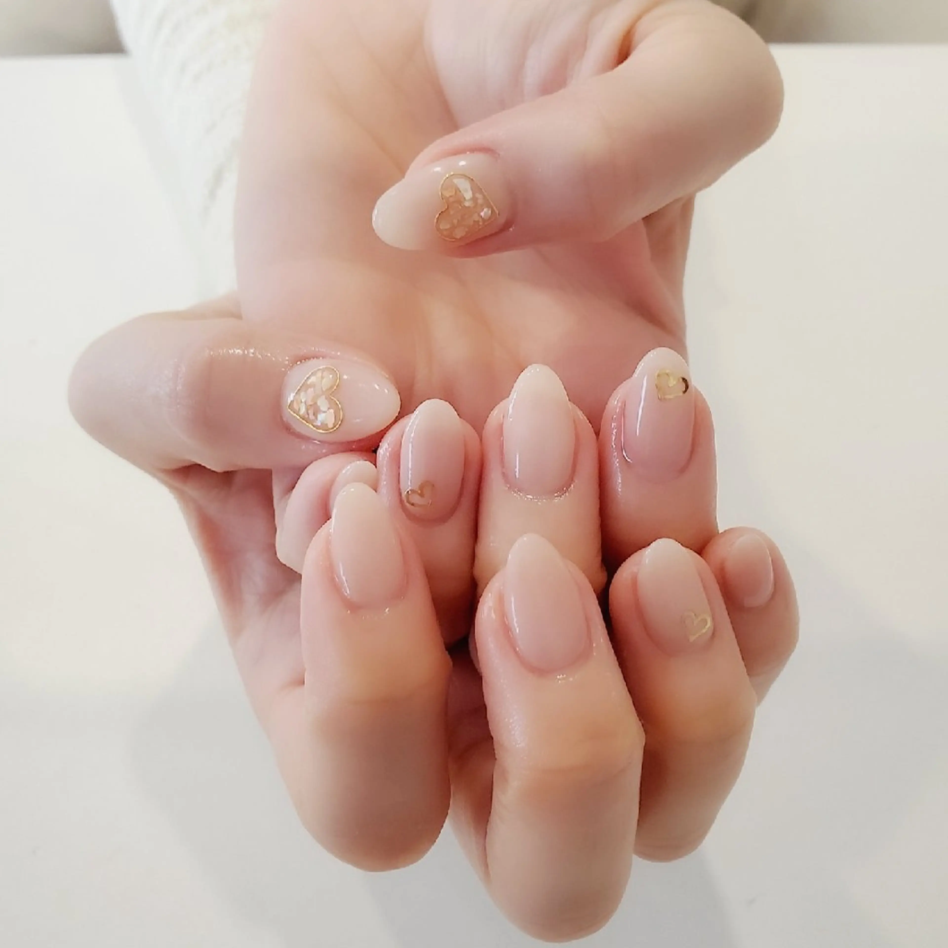 ネイル ハート ハンドネイル 早坂  のネイルデザイン