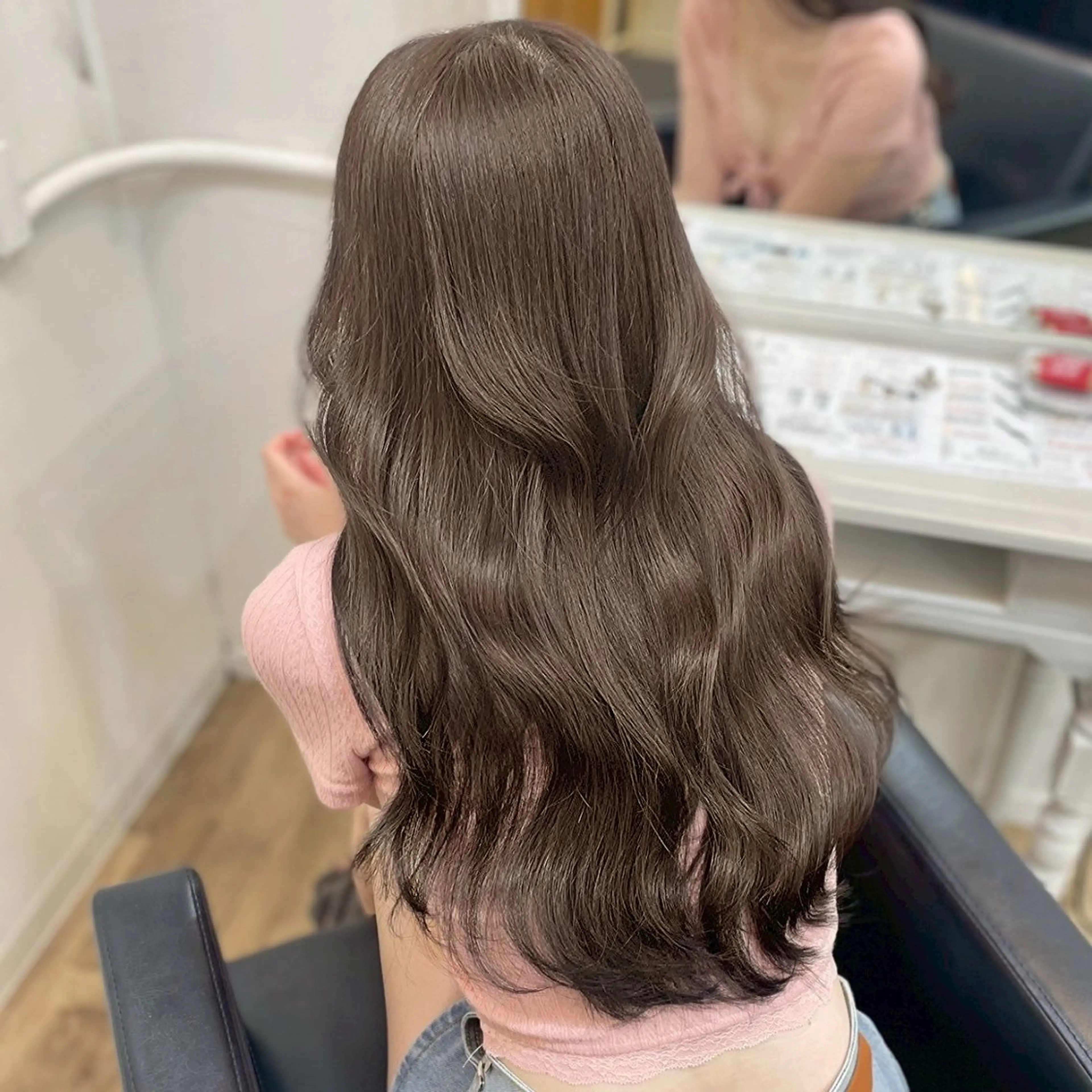 ロング カラー 透明感カラー トリートメント カット ヘアカラー トリートメント 透明感カラー特化/ ベージュ/梅田/英輝のヘアスタイル