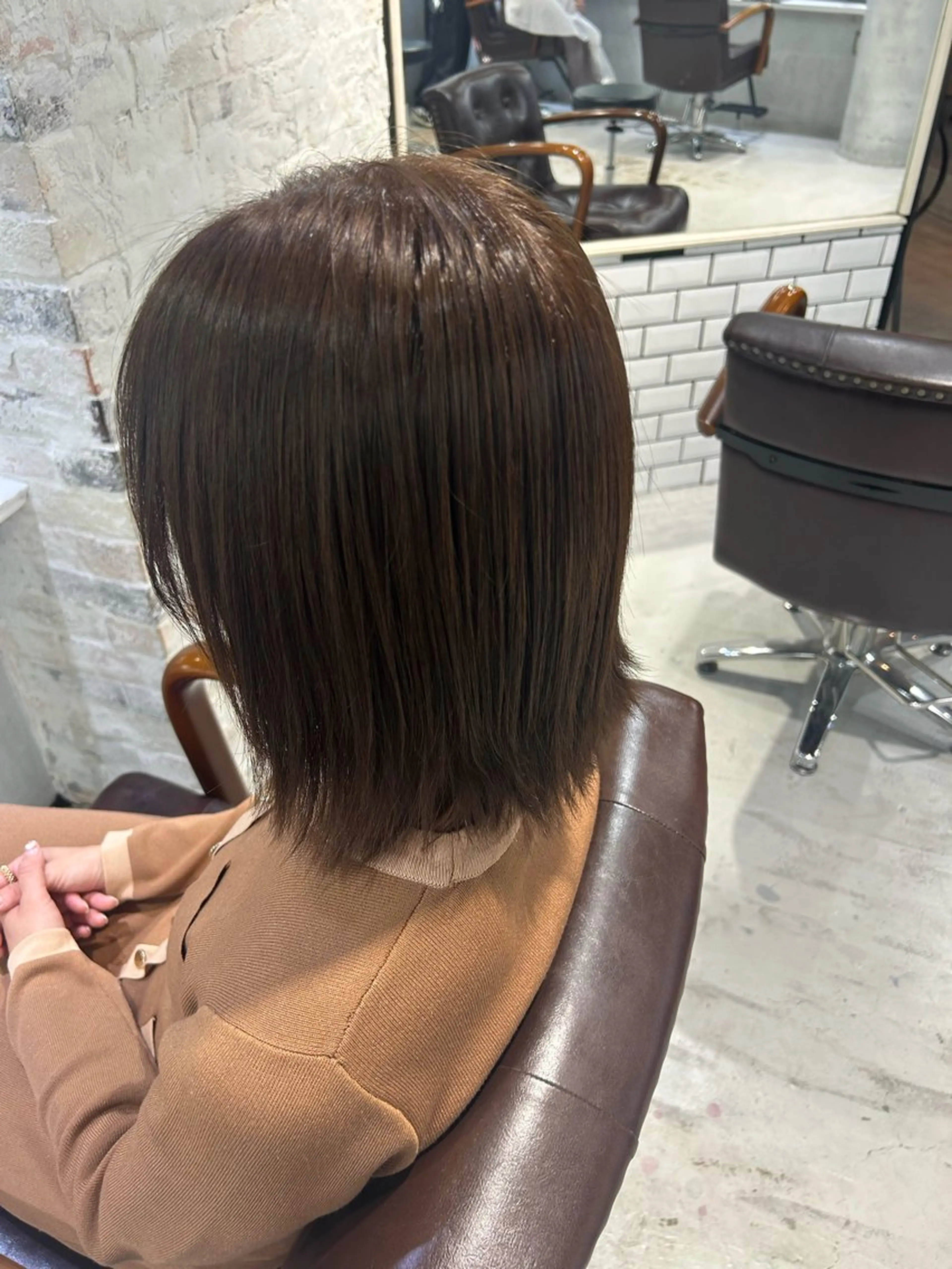 ミディアム ヘアカラー トリートメント 鈴木 和佳のヘアスタイル