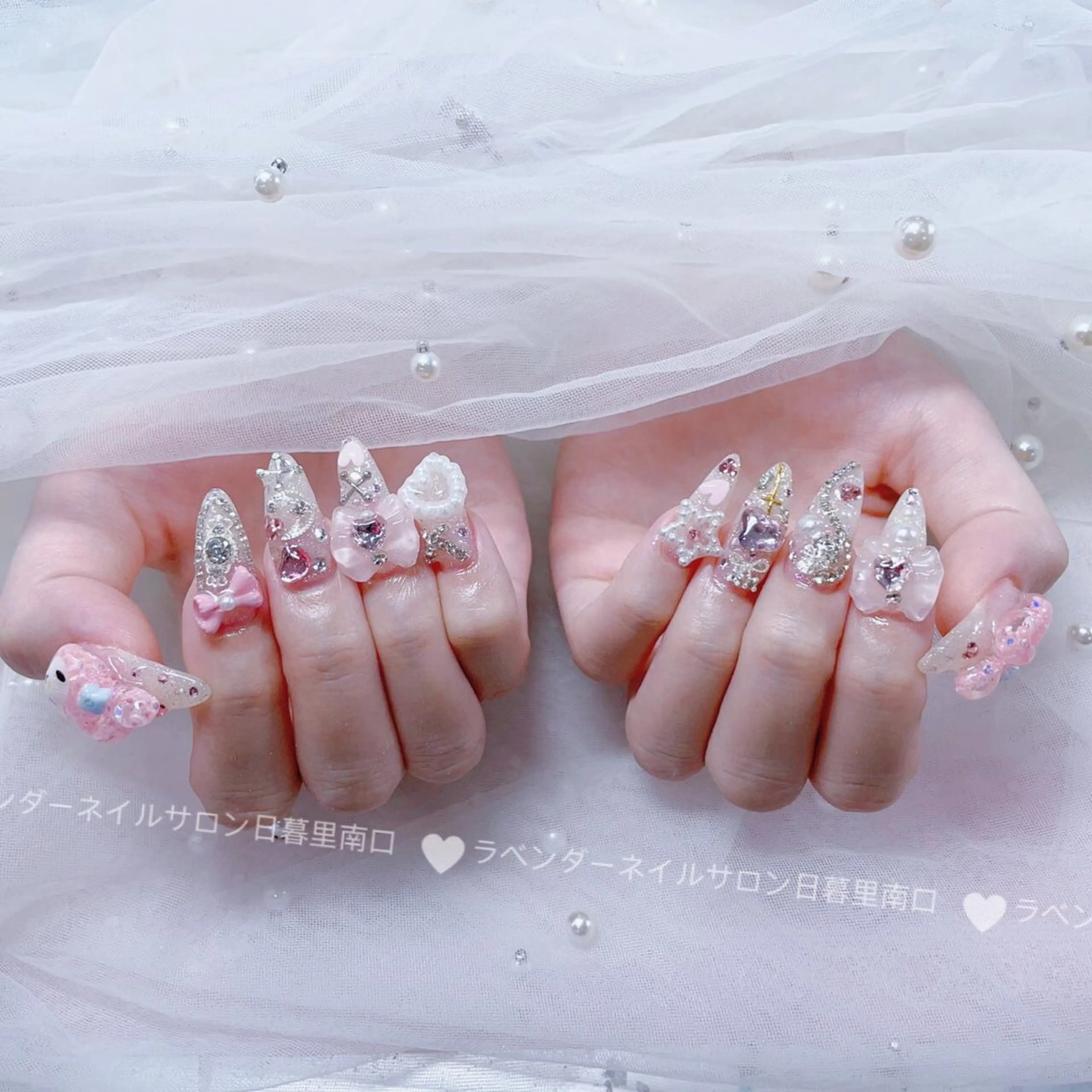 ネイル ハンドネイル ラベンダー💖日暮里 ルル💖ネイルのネイルデザイン