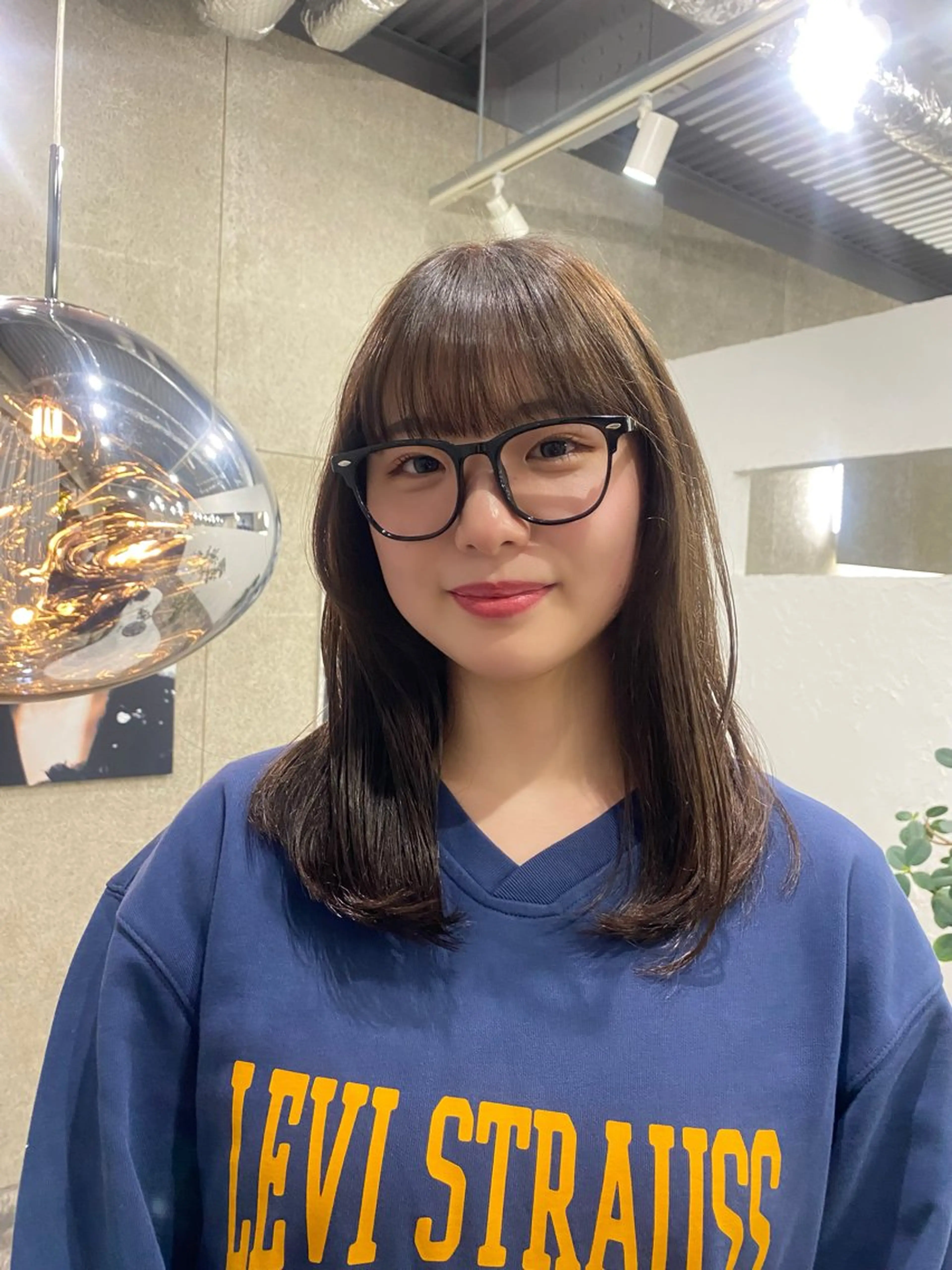 カラー ベージュカラー ブラウンカラー KUBO HADUKIのヘアスタイル