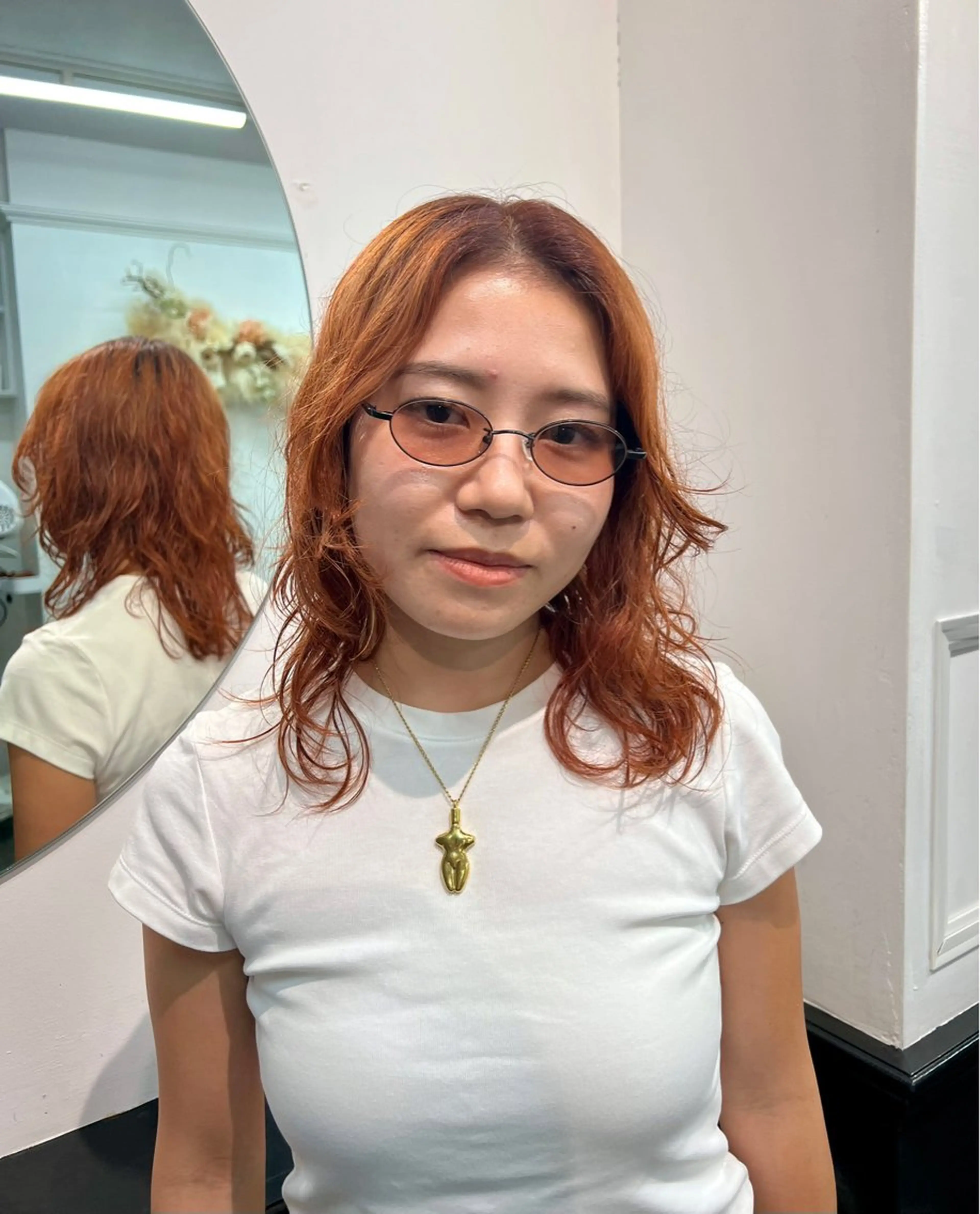 ミディアム ヘアカラー 横浜/ブリーチ/ ダブルカラー/RINのヘアスタイル