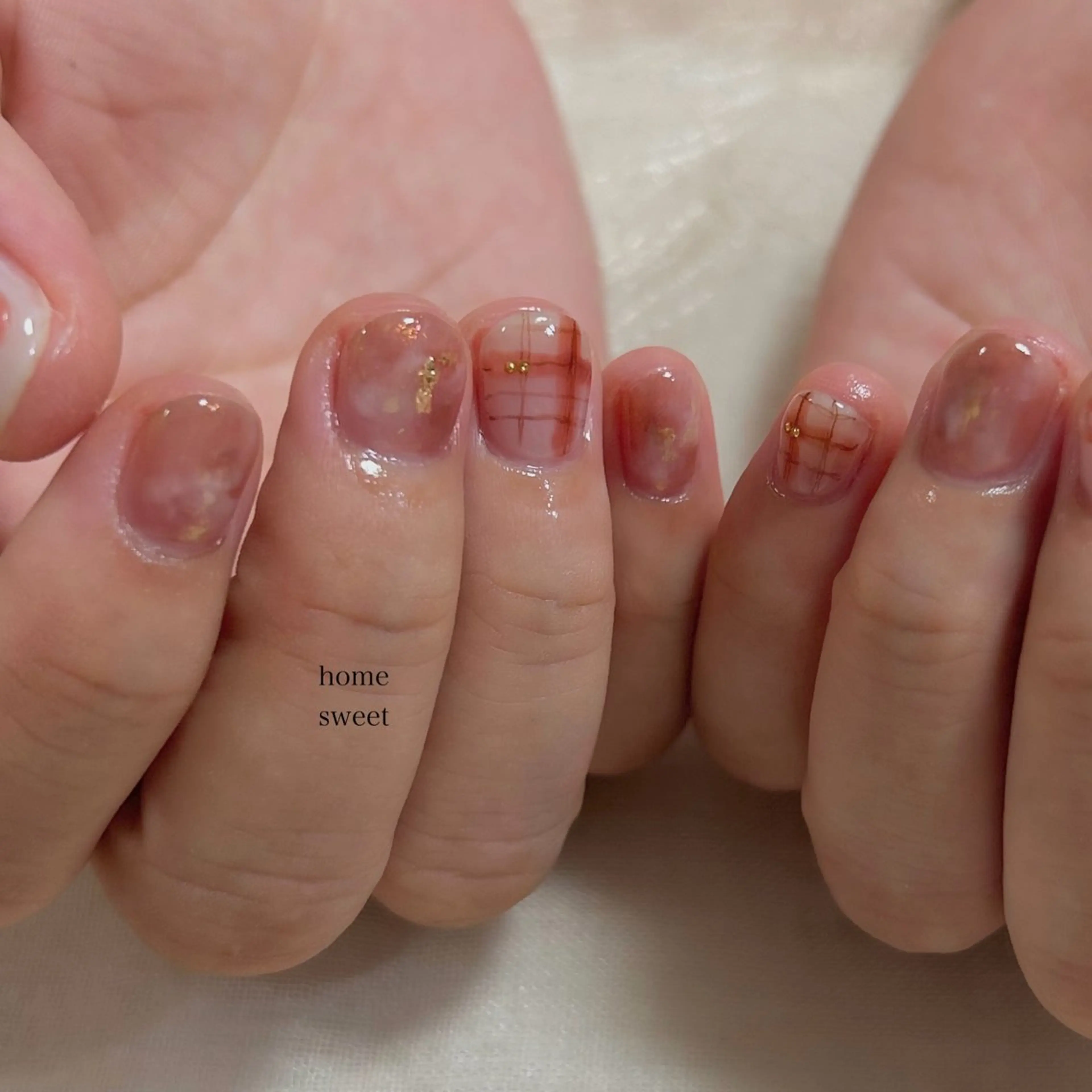 ショート ショートネイル. Home sweetのネイルデザイン