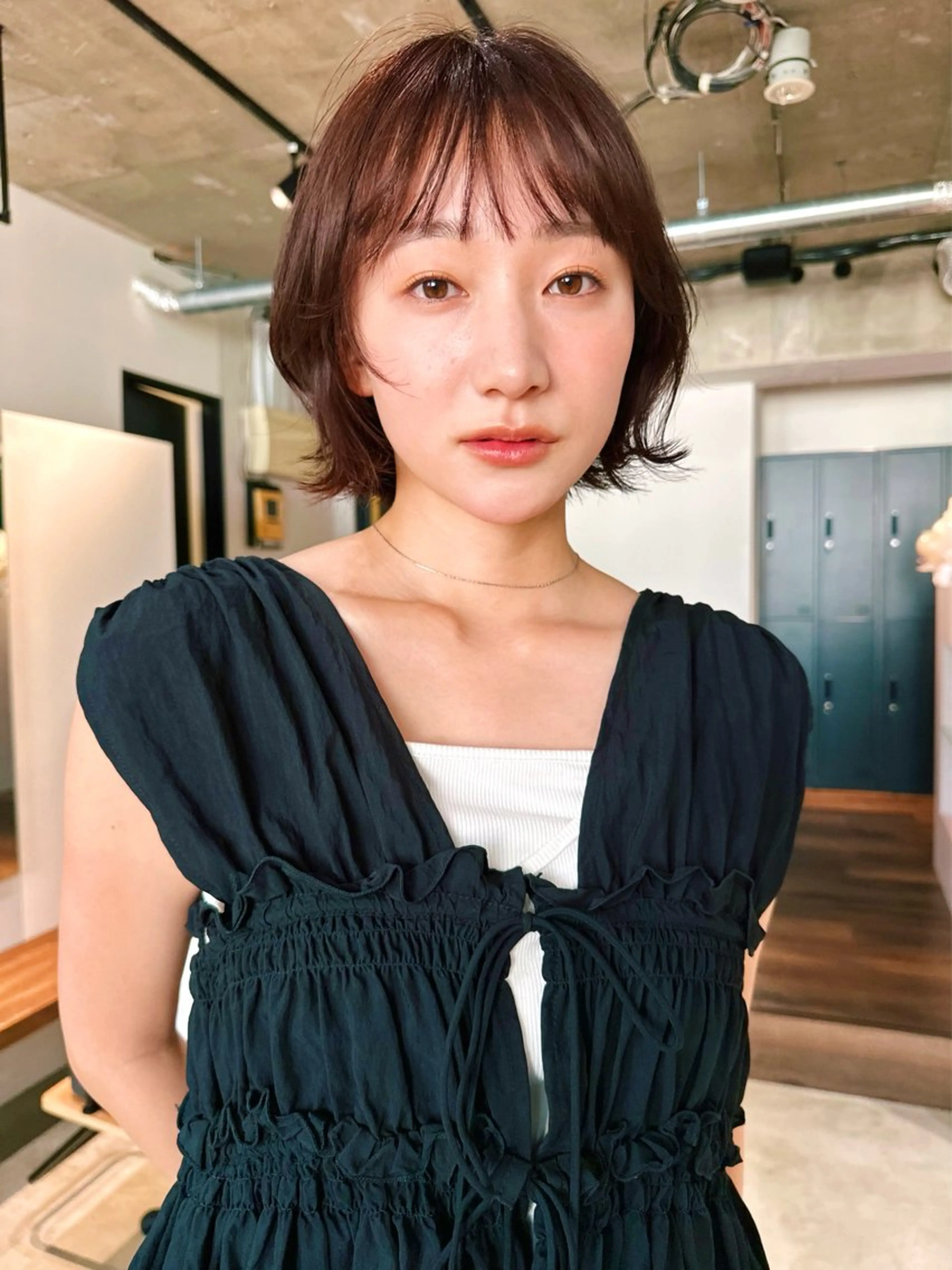 ショート カラー パーマ kazuki【顔周り ×レイヤーカット】のヘアスタイル