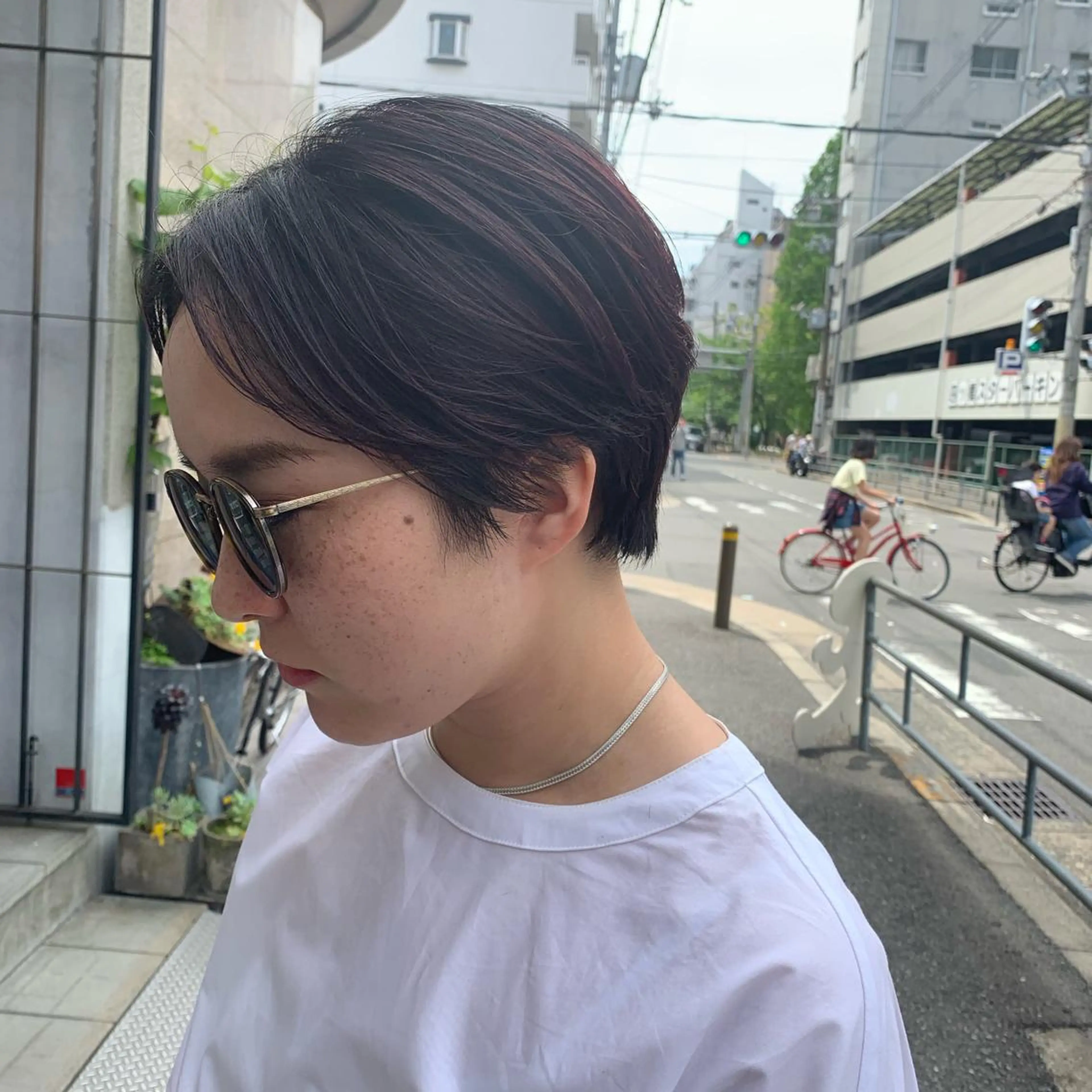 ショート カット ヘアカラー トリートメント 艶髪color💎髪 質改善ストレート大吉のヘアスタイル