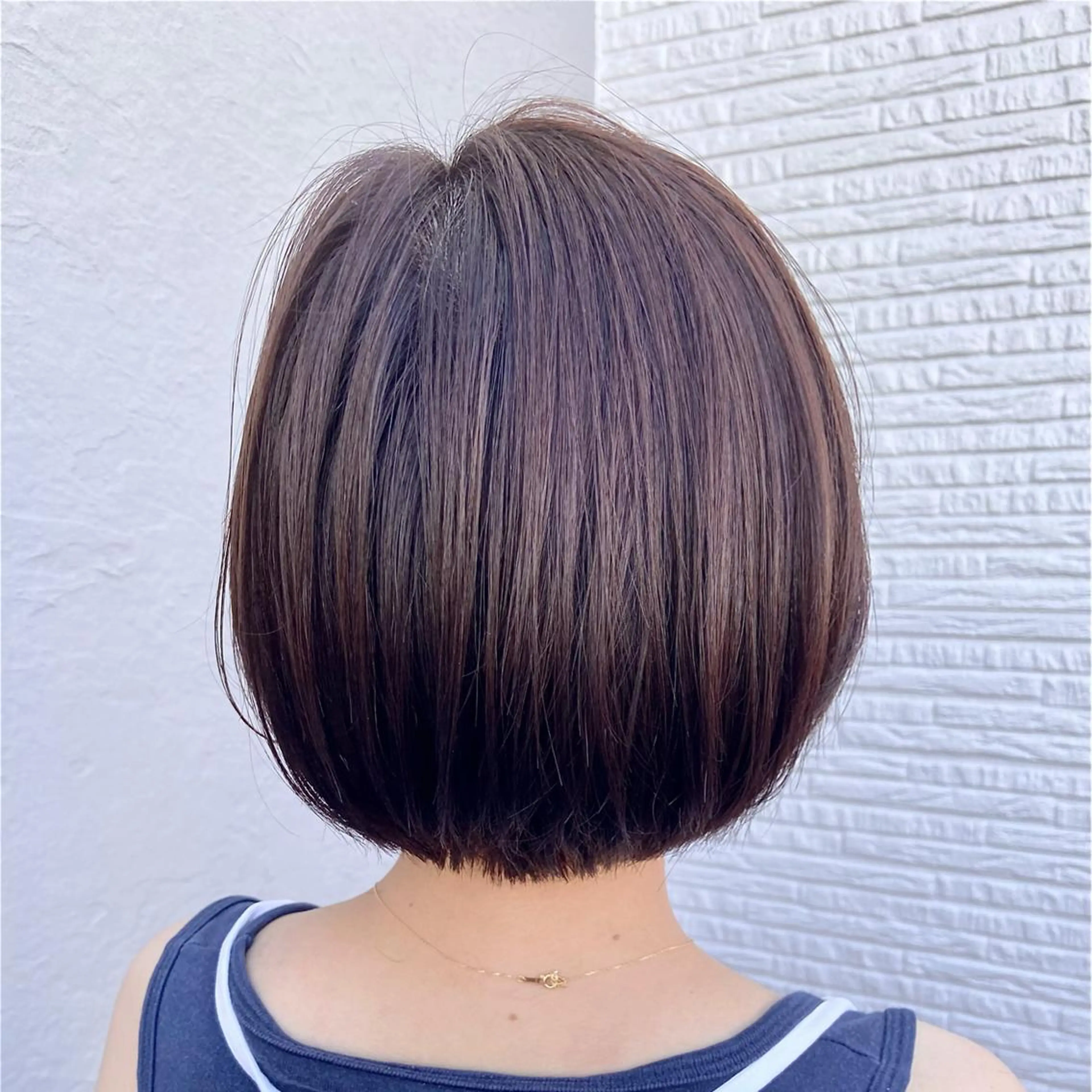 ショート カラー 学生 コテ巻き風パーマ★ はるさんのヘアスタイル