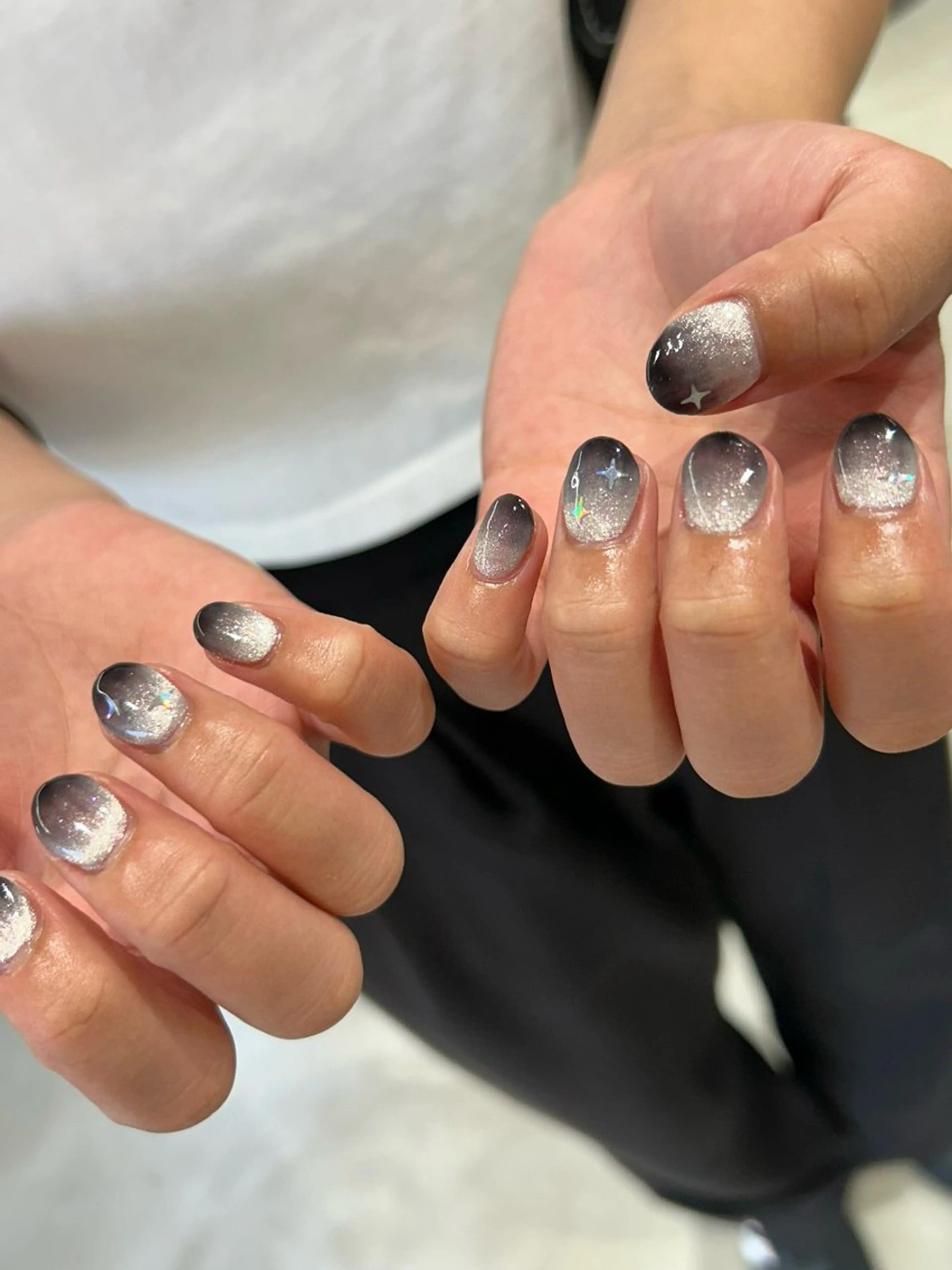 ネイル ハンドネイル 黒政 茜のネイルデザイン