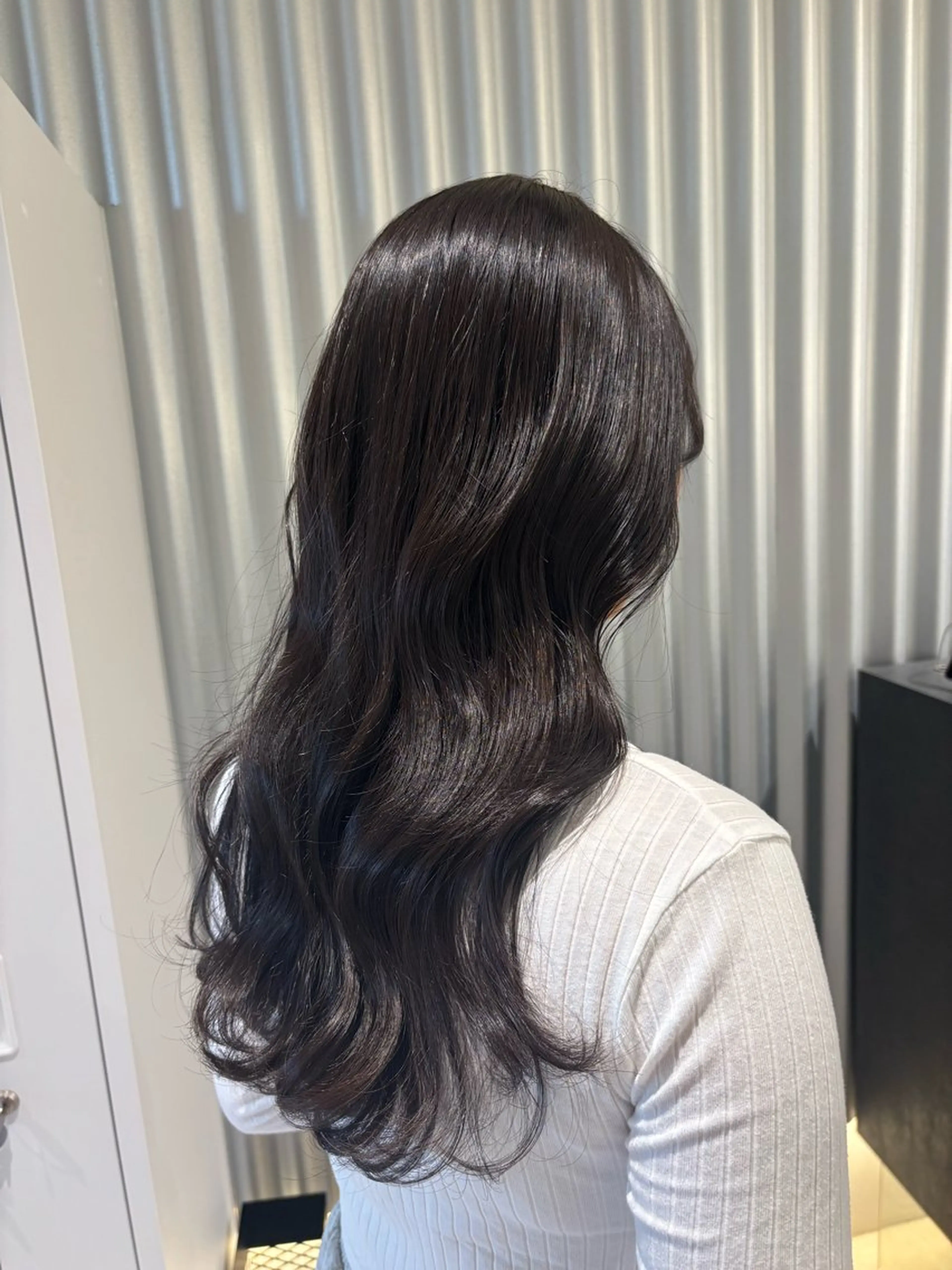 ロング カラー パーマ ヘアアレンジ グレージュ ヘアカラー トリートメント ヘッドスパ ヘアセット 押切 響　のヘアスタイル