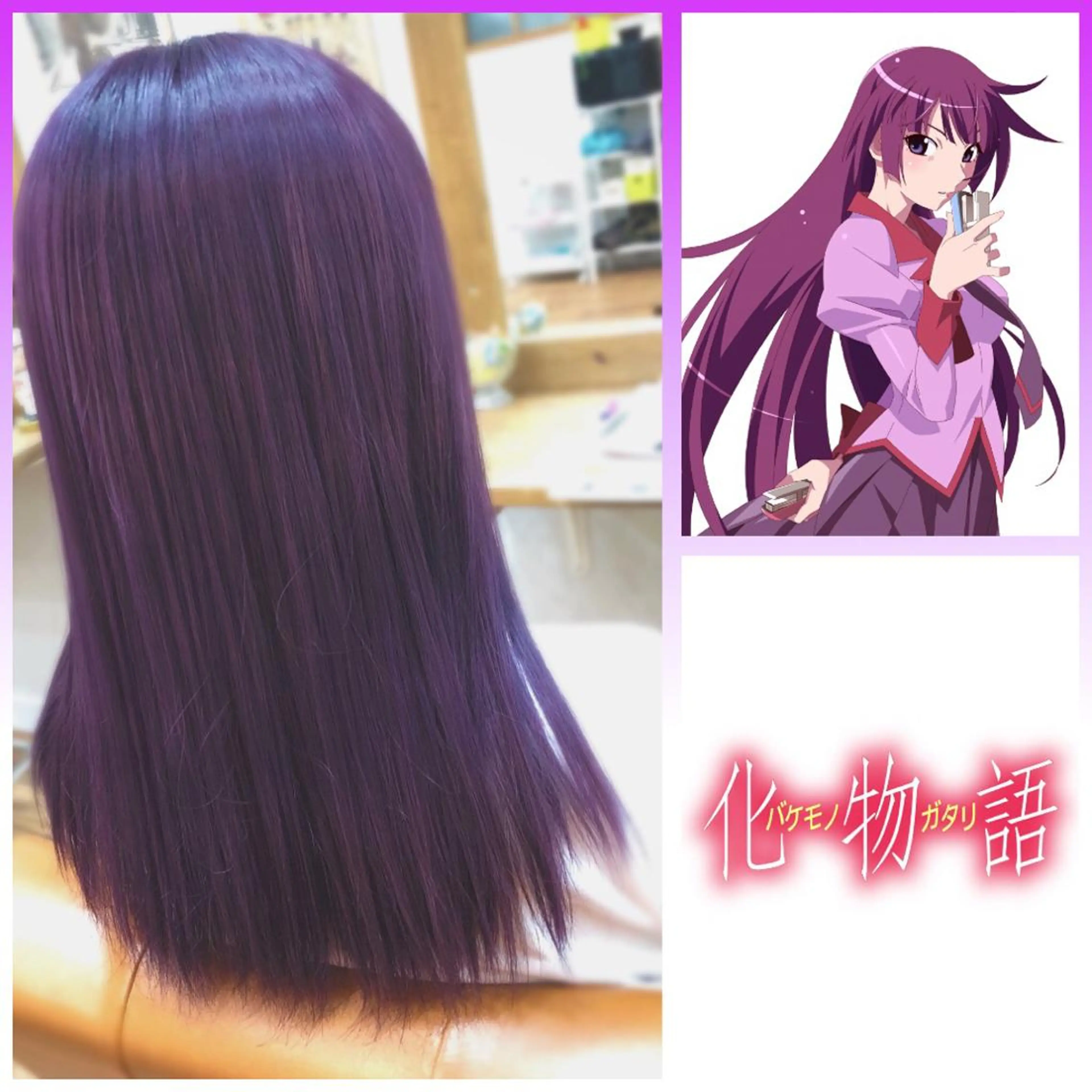 セミロング パープルカラー 🔥メンズ特化美容師 NAOTO🔥のヘアスタイル