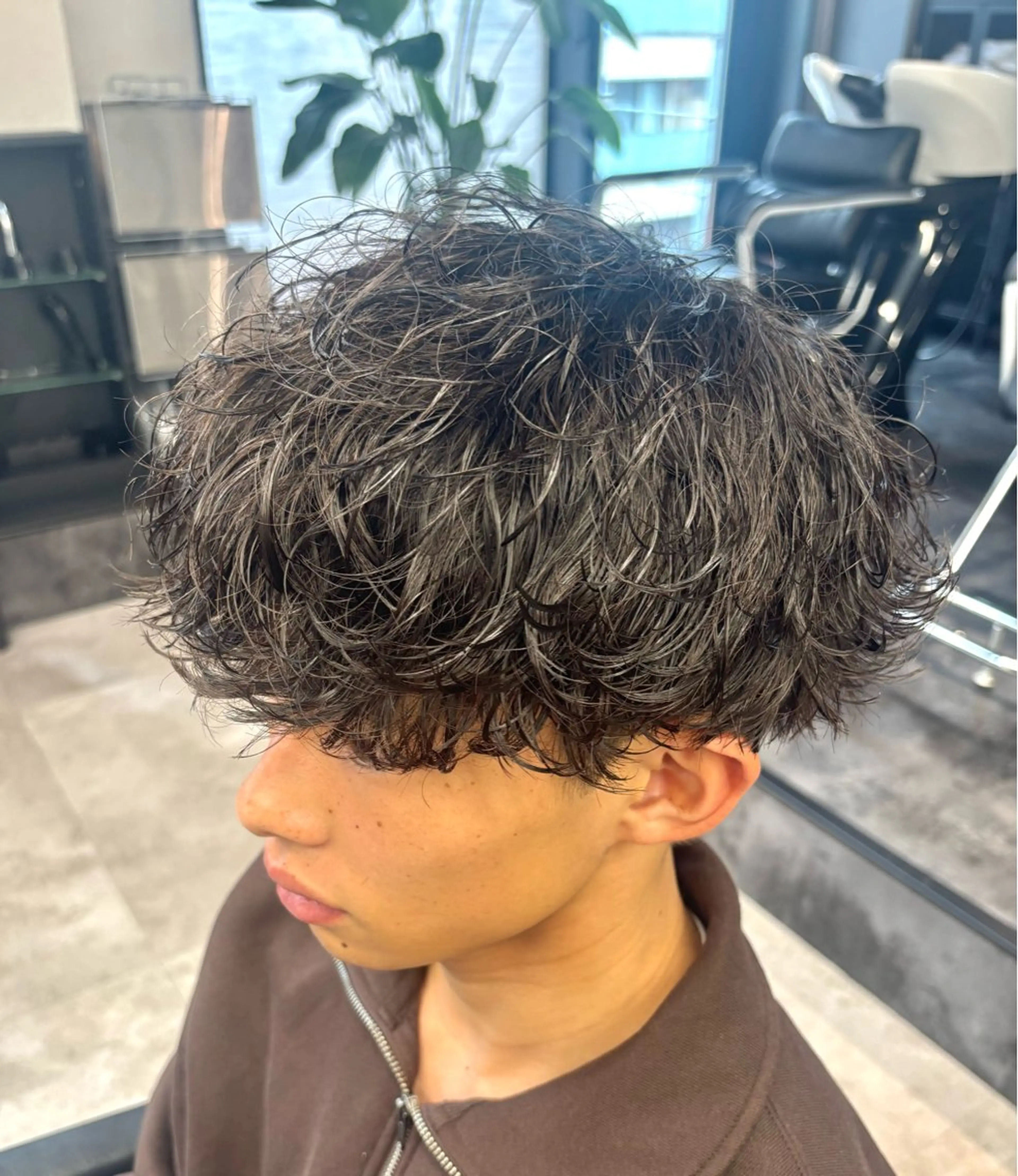 ショート パーマ メンズ メンズパーマ 波巻きパーマ カット パーマ メンズサロン/戸塚駅 東口3分/冨田大輝のヘアスタイル