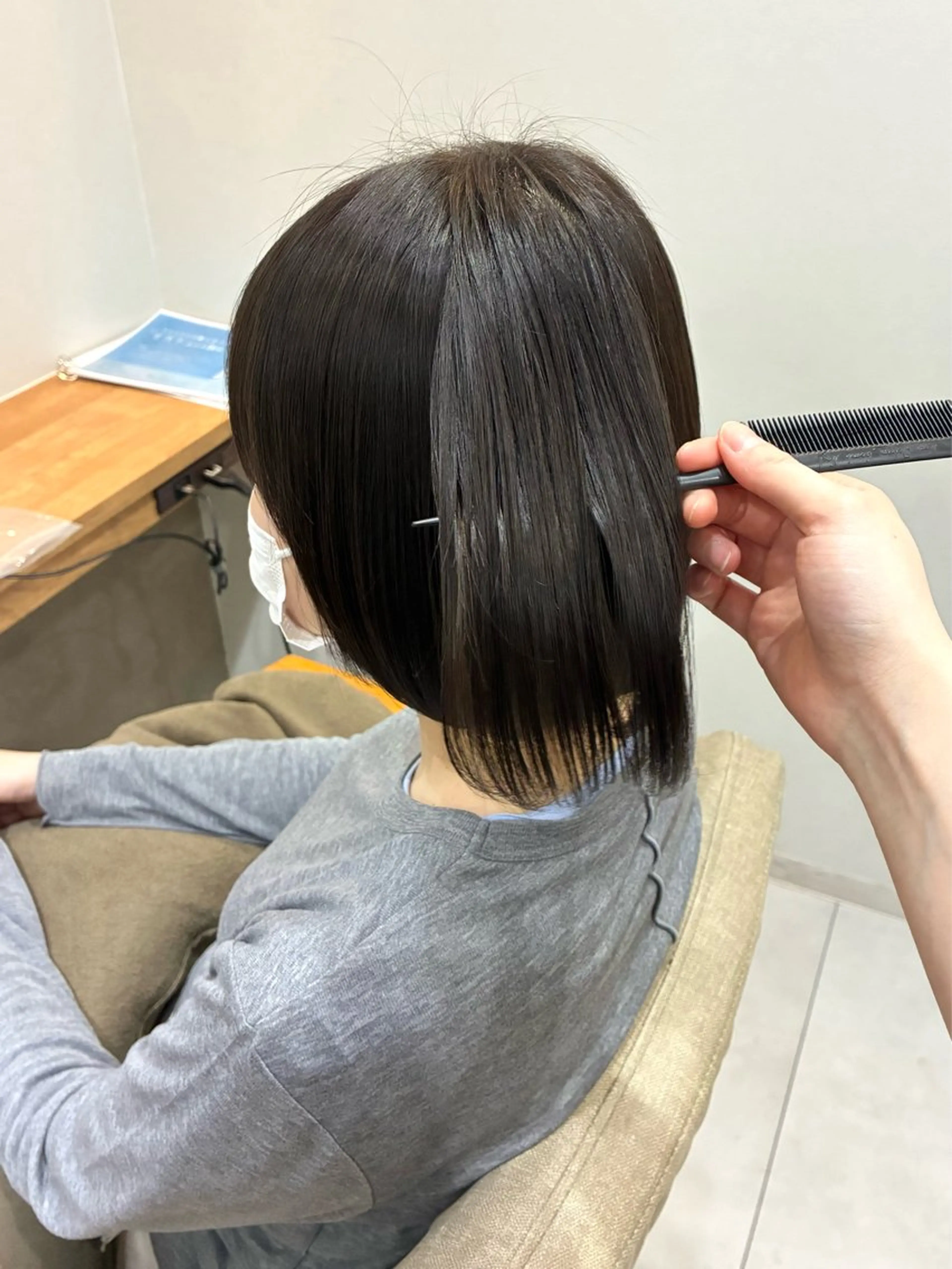 ショート 髪質改善 トリートメント カット 縮毛矯正 柴田真衣 /ナチュラル/半個室のヘアスタイル