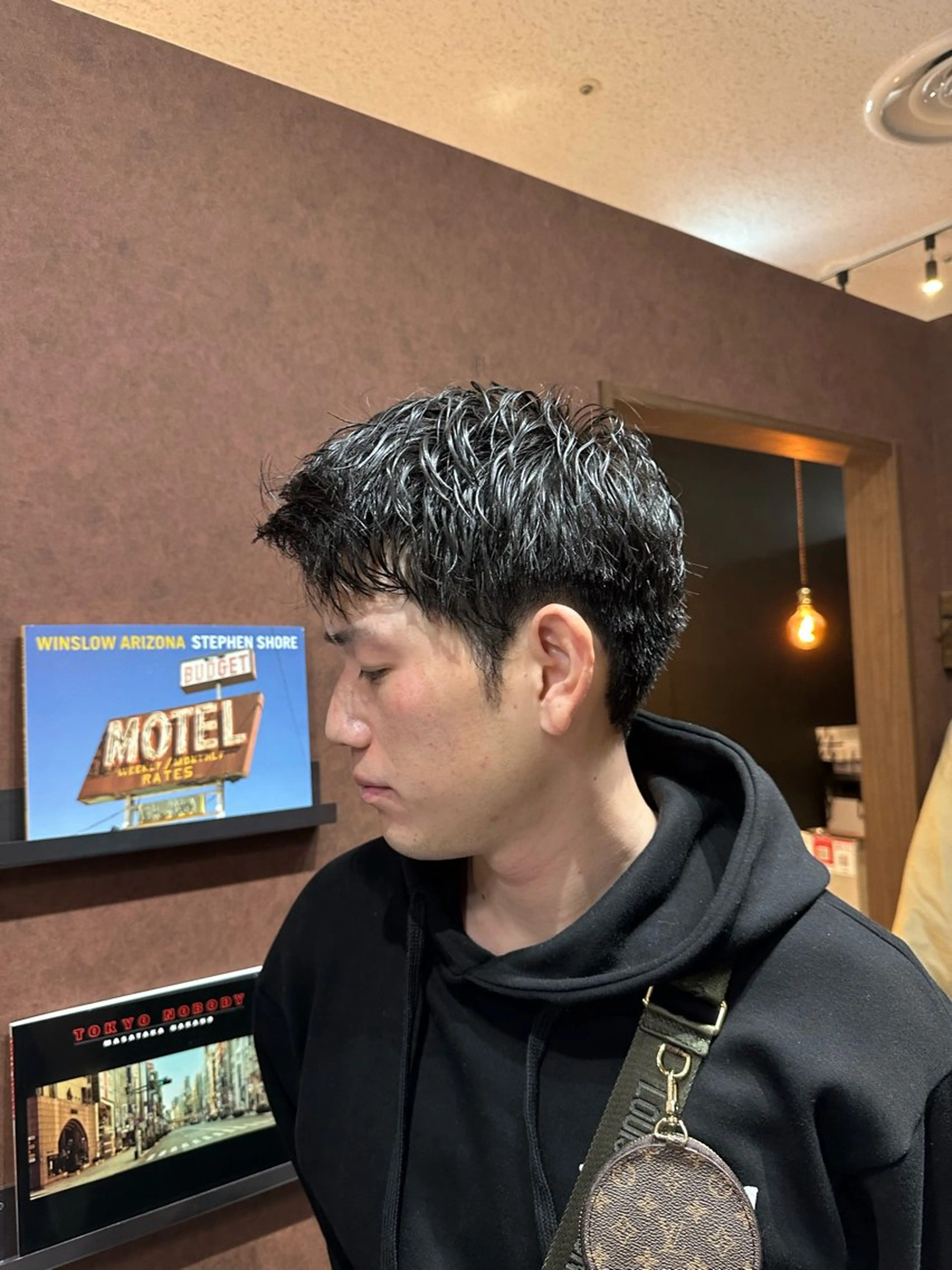 メンズ E  難波OCAT店所属・岩崎流成 スタイリストのヘアスタイル