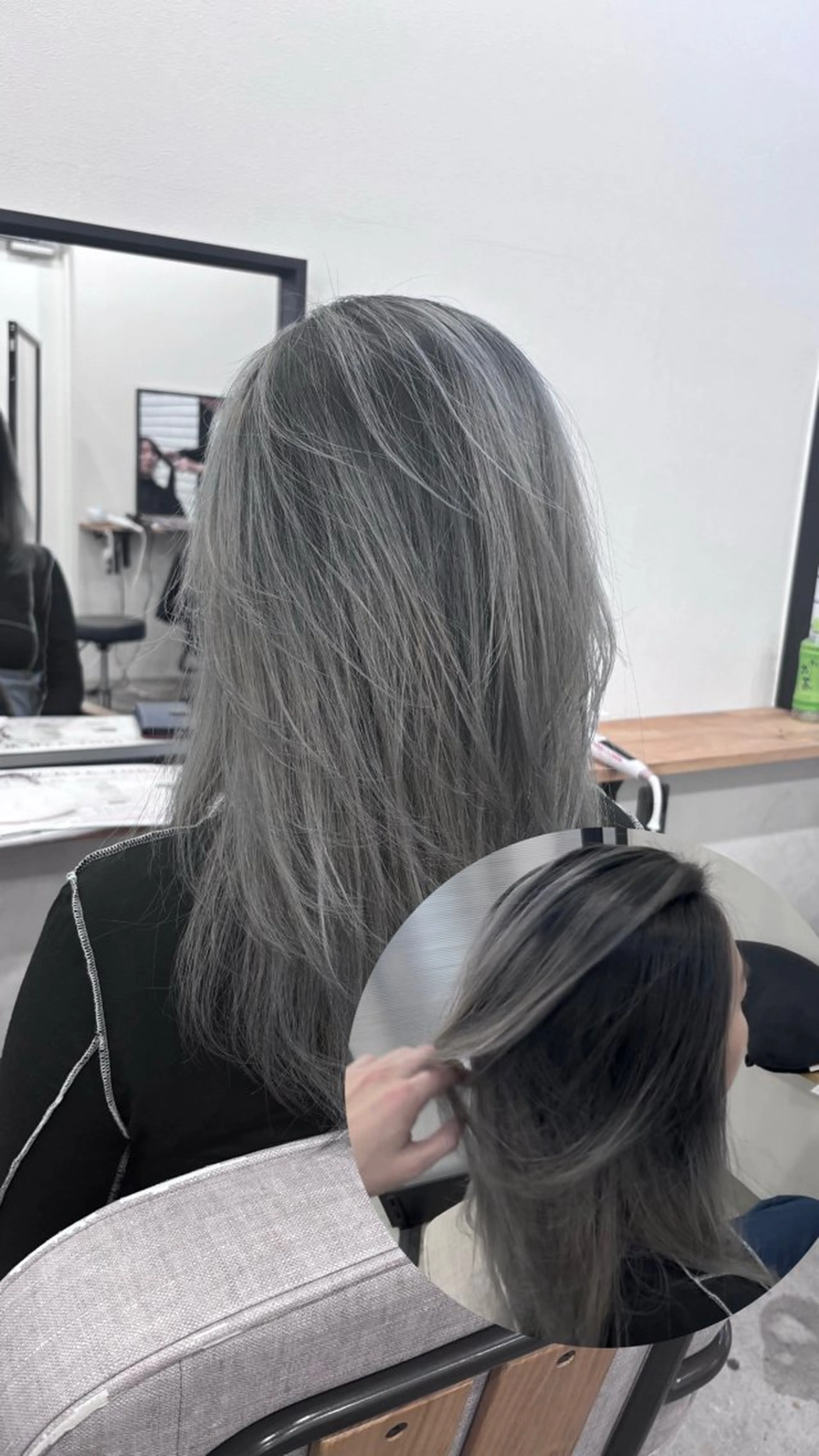 前頭ケアブリーチブリーチ1回＋中間処理トリートメント＋ルーツカラー(ケアブリーチ、ハイブリーチ)込みの写真