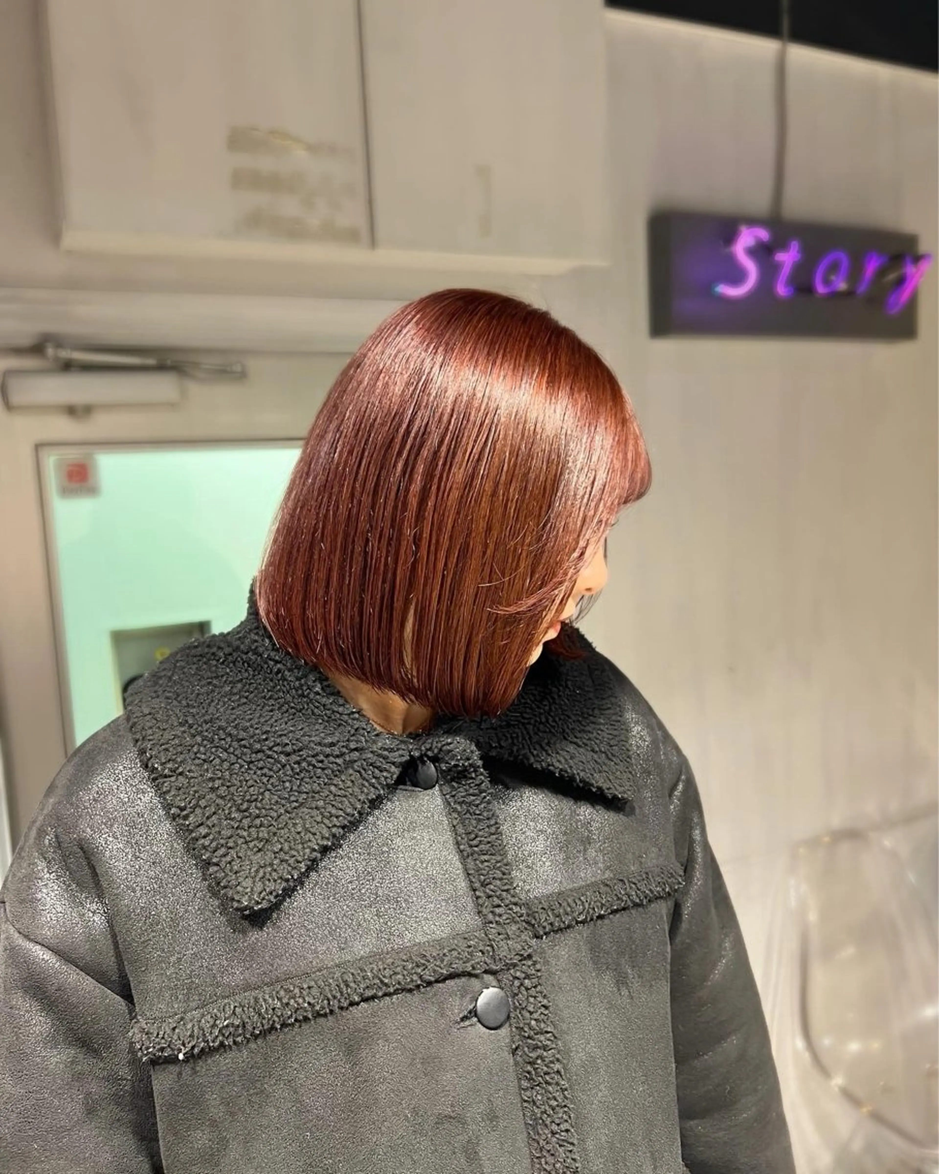 ショート カラー ブリーチ ブラウンカラー ダブルカラー ブリーチなしカラー レッドカラー ヘアカラー トリートメント NANAMI🩵 大人可愛い韓国ヘアのヘアスタイル