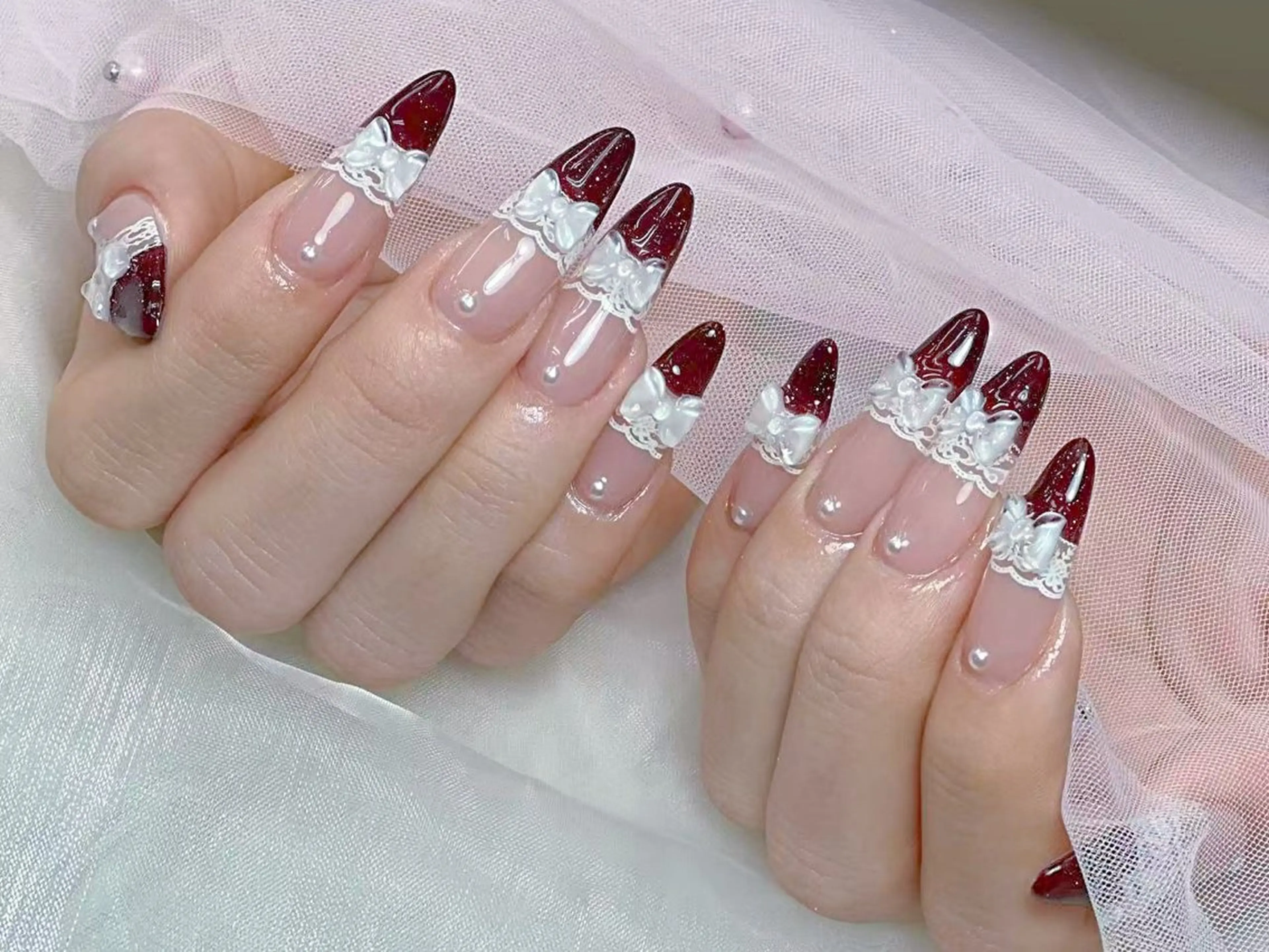 メンズ ネイル メンズ韓国風 アートネイル フレンチネイル ジェルネイル キラキラネイル ハンドネイル Bloom スカルプ専門店のネイルデザイン