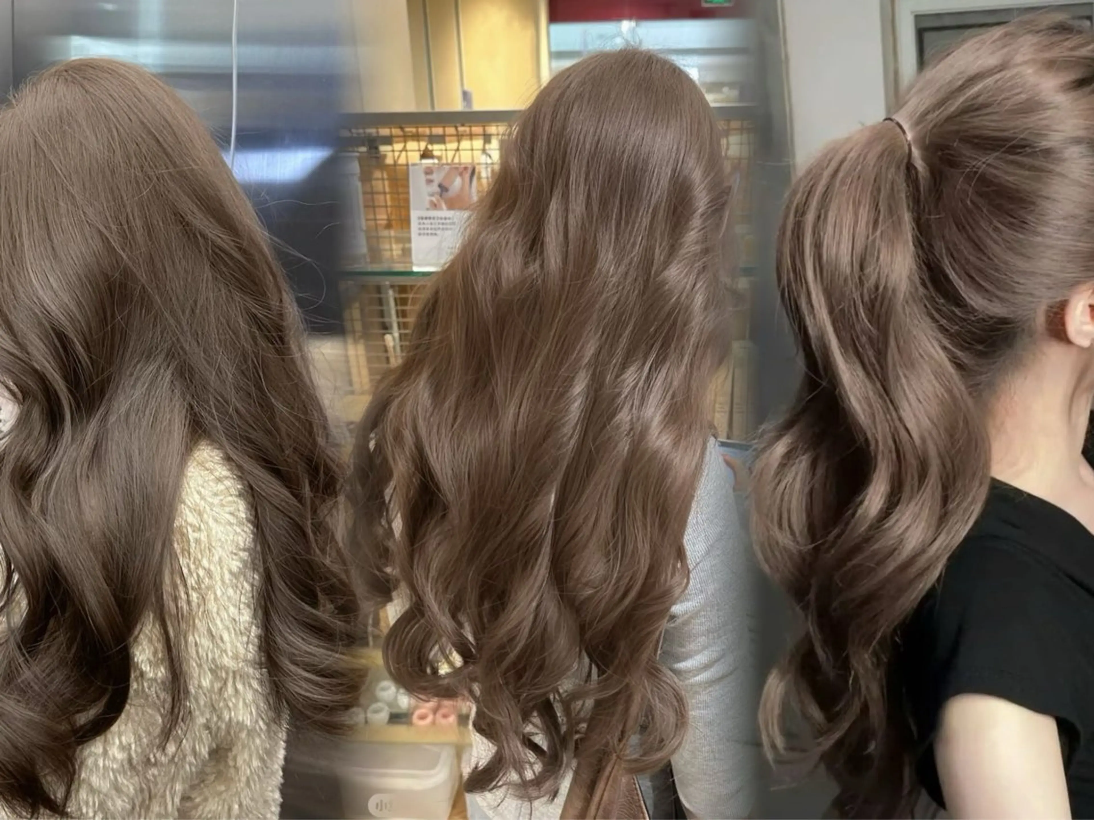 カラー ヘアカラー トリートメント ❤️ブリーチなし💚 ダブルカラー平野実花のヘアスタイル