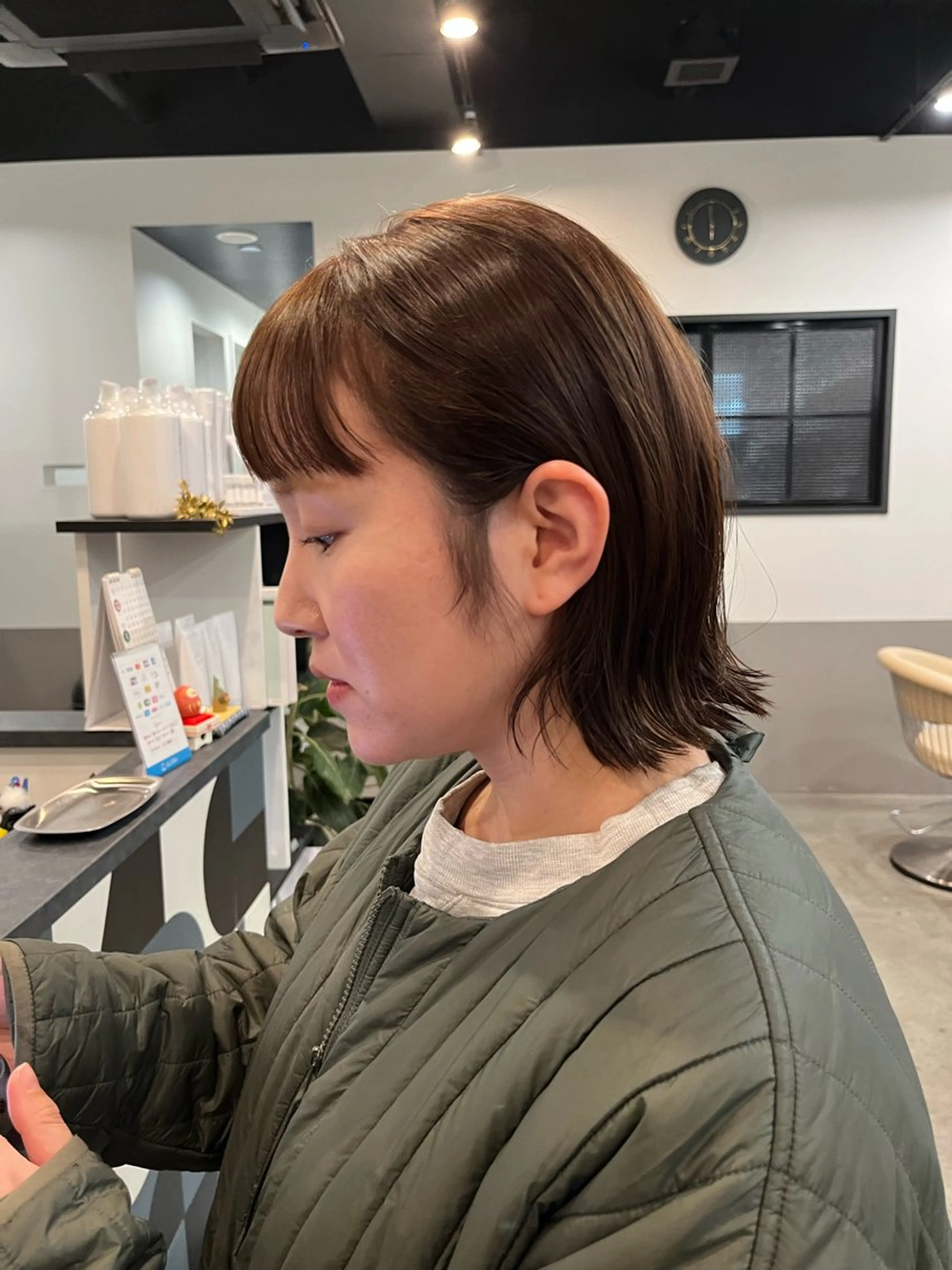 ミディアム カラー ヘアカラー dogstar小林諒 パーマ/レイヤーのヘアスタイル