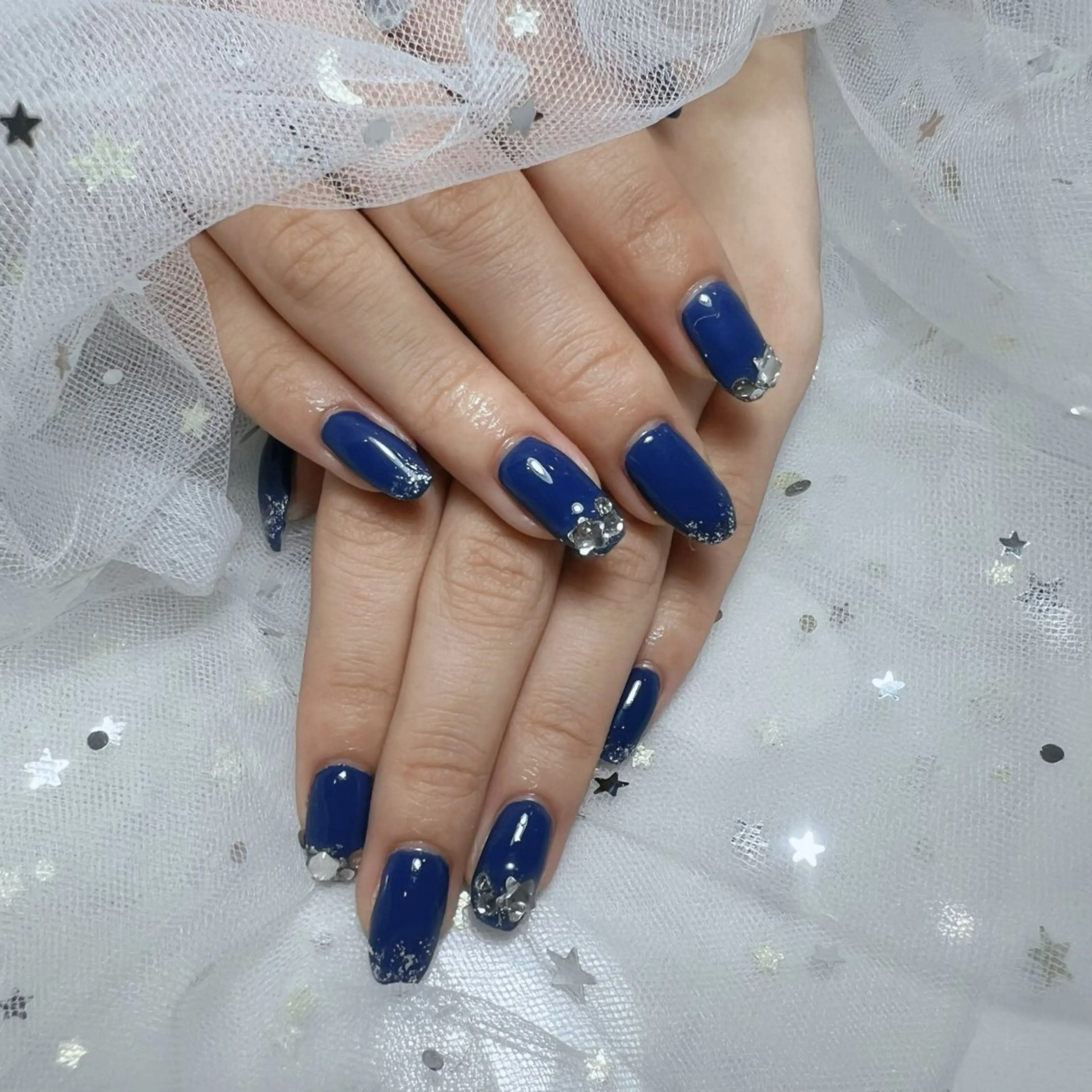 ネイル アートネイル フラッシュネイル フレンチネイル ジェルネイル ガラスフレンチ share. yurieのネイルデザイン