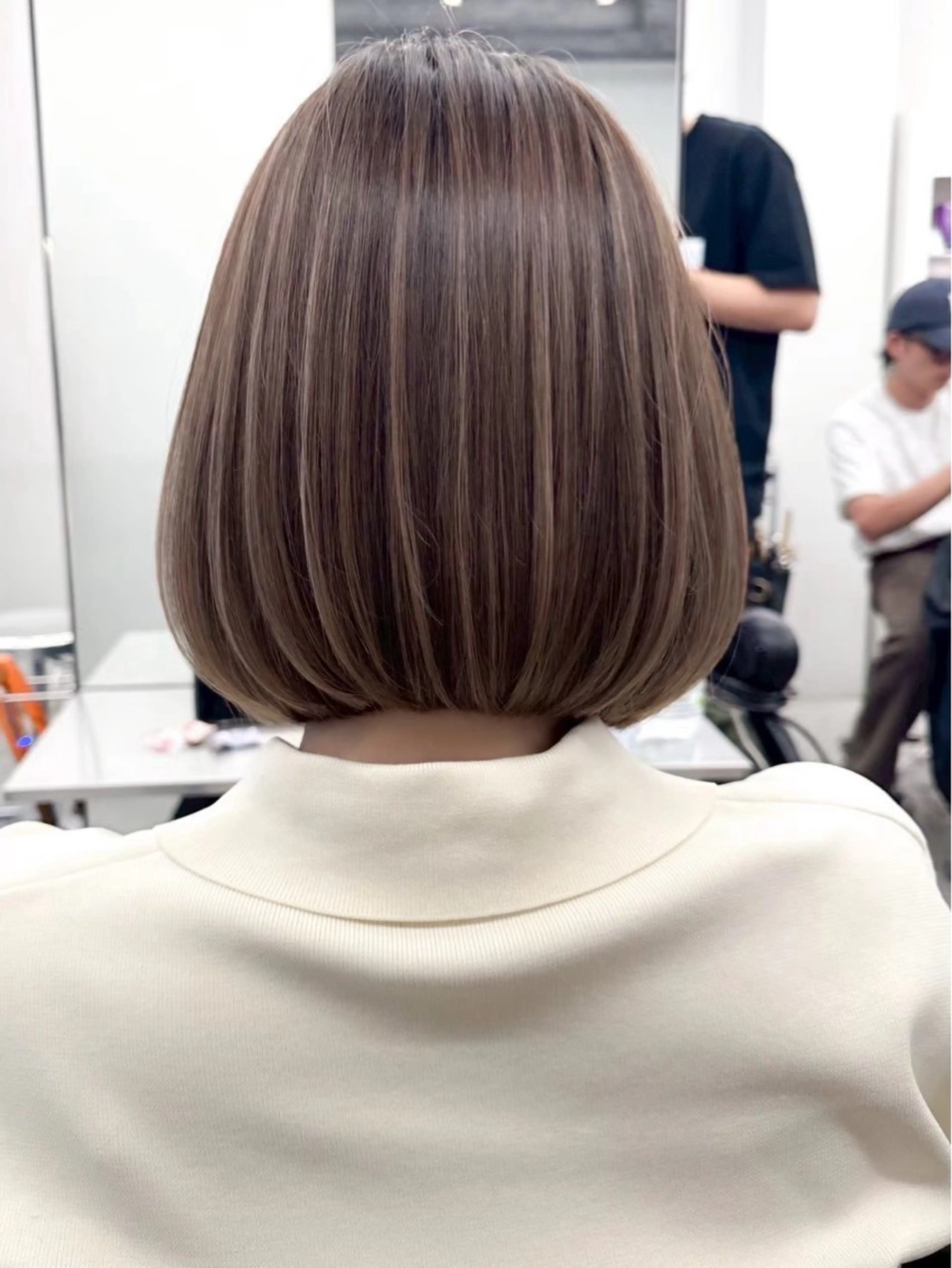 ショート カラー ボブ カット ハイトーンボブ 💎凜💎のヘアスタイル