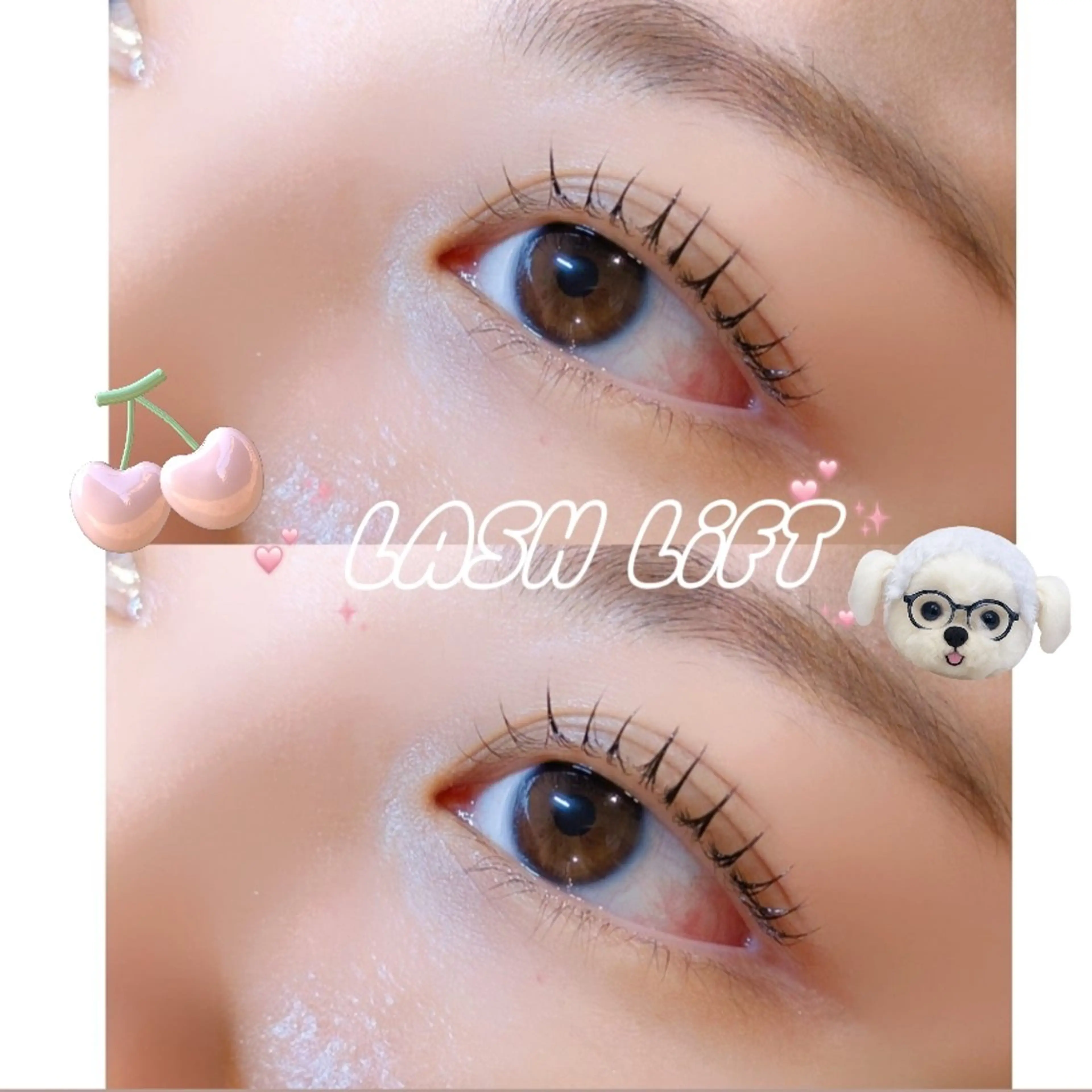 【人気No.1🥇🎀】まつげパーマorパリジェンヌ 選べるクーポン🍒(コーティング付き🪄)の写真