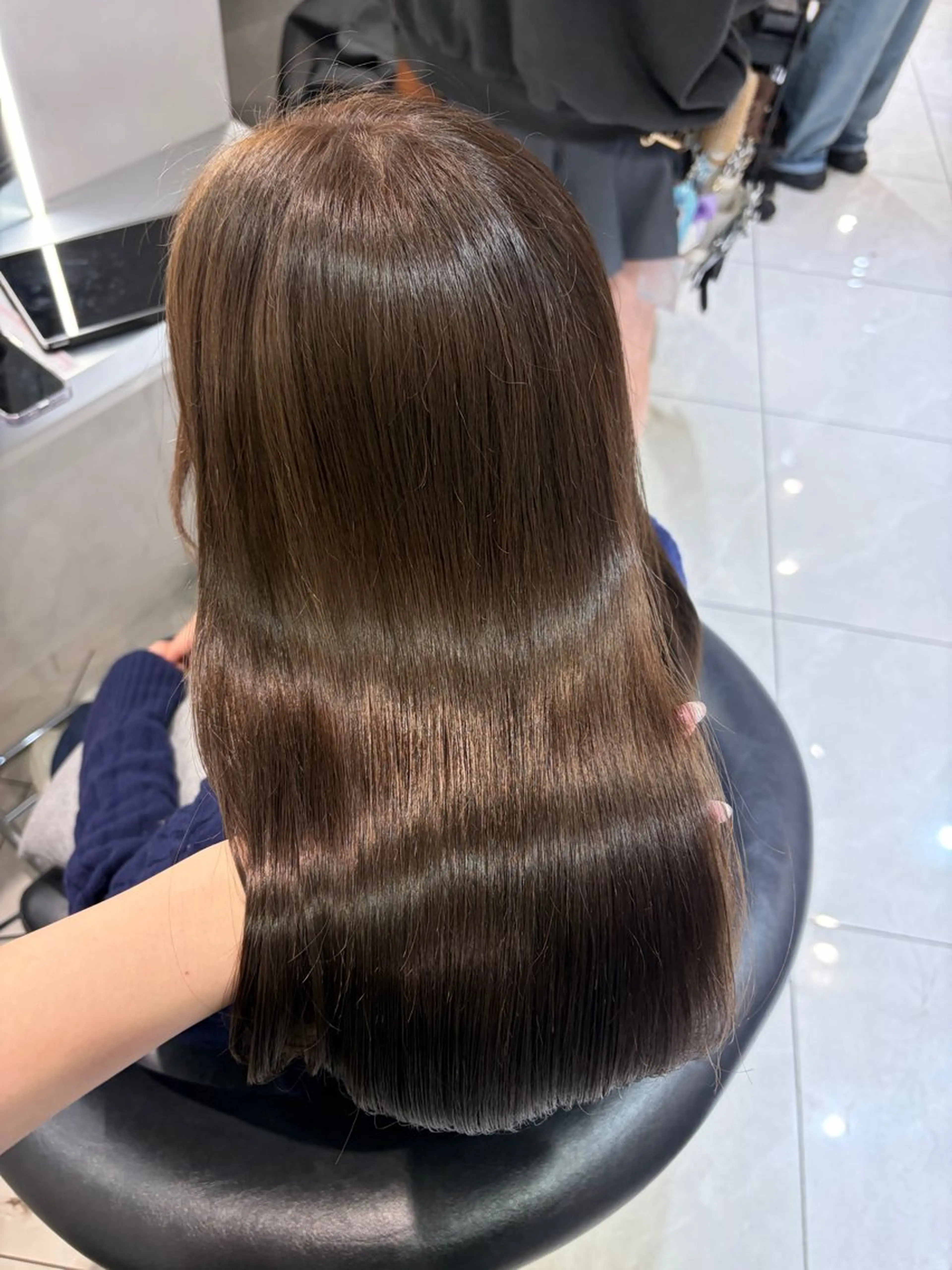 ロング カラー 透明感カラー グレージュ カット ヘアカラー トリートメント 韓国レイヤー×モテ髪 /MITSUKI🤍のヘアスタイル