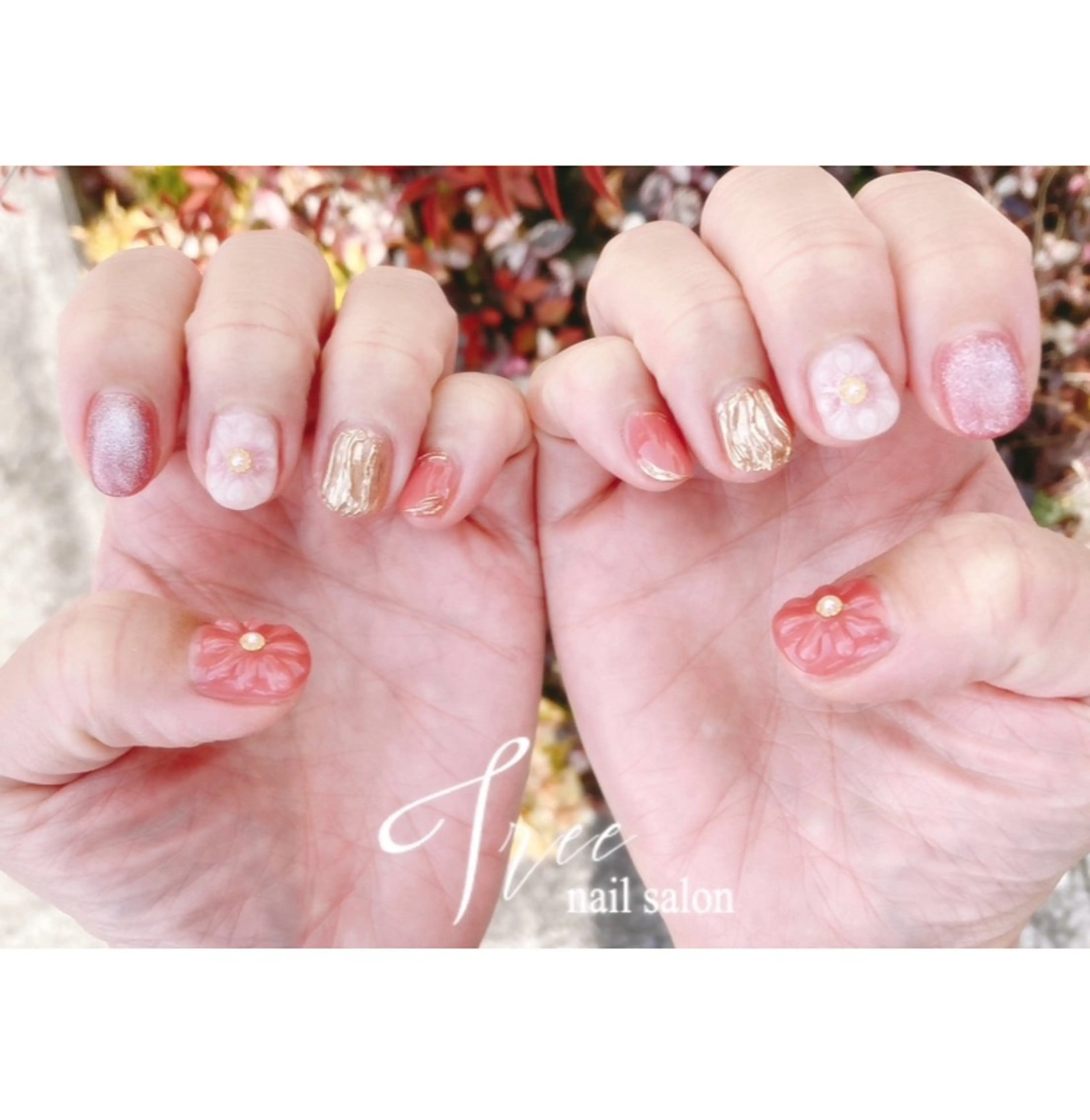 ネイル アートネイル マグネットネイル ミラーネイル Tree 〜saito〜のネイルデザイン