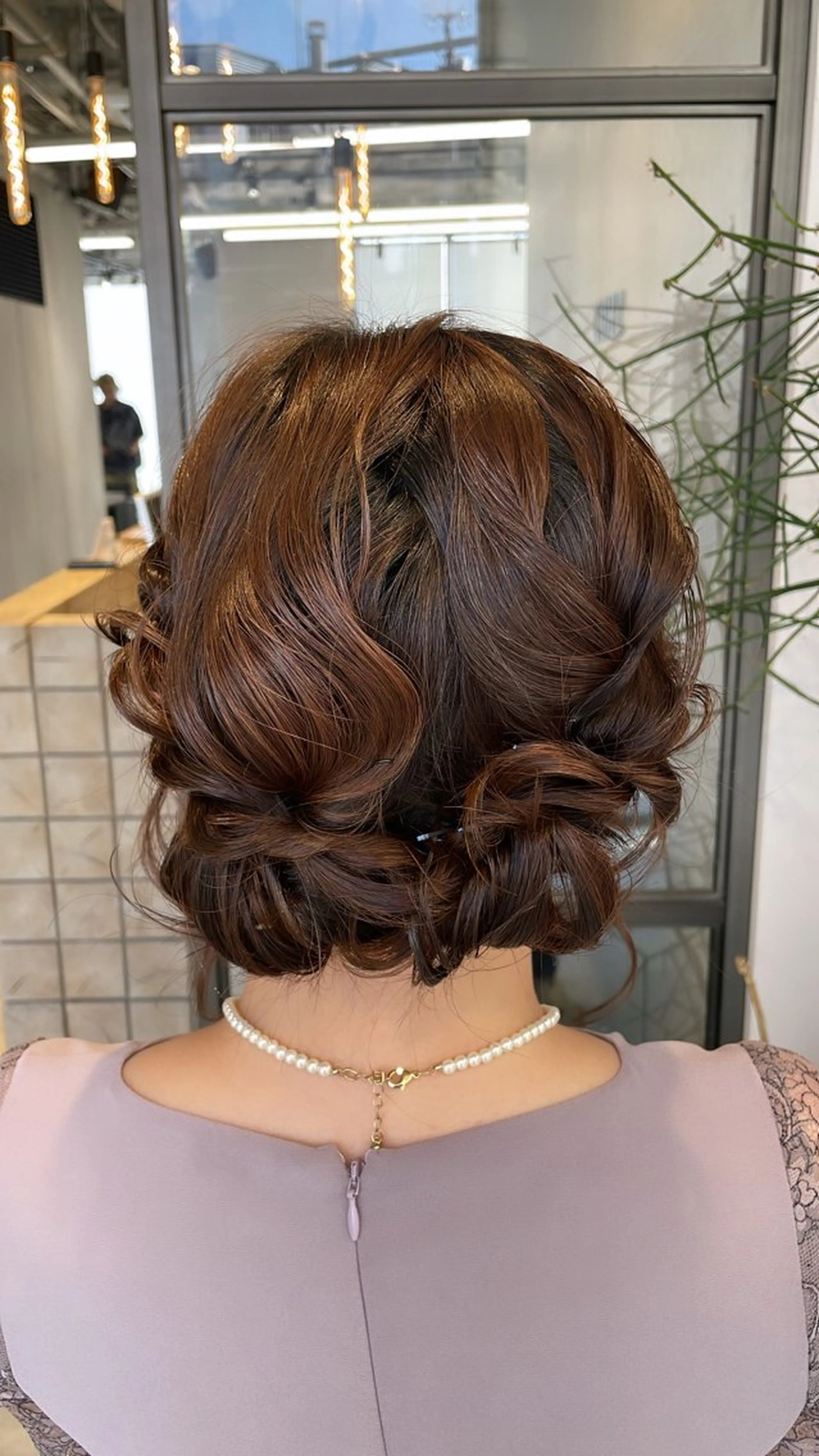 ミディアム ヘアアレンジ 透明感カラー✨艶髪 制作🌱山根あゆみのヘアスタイル