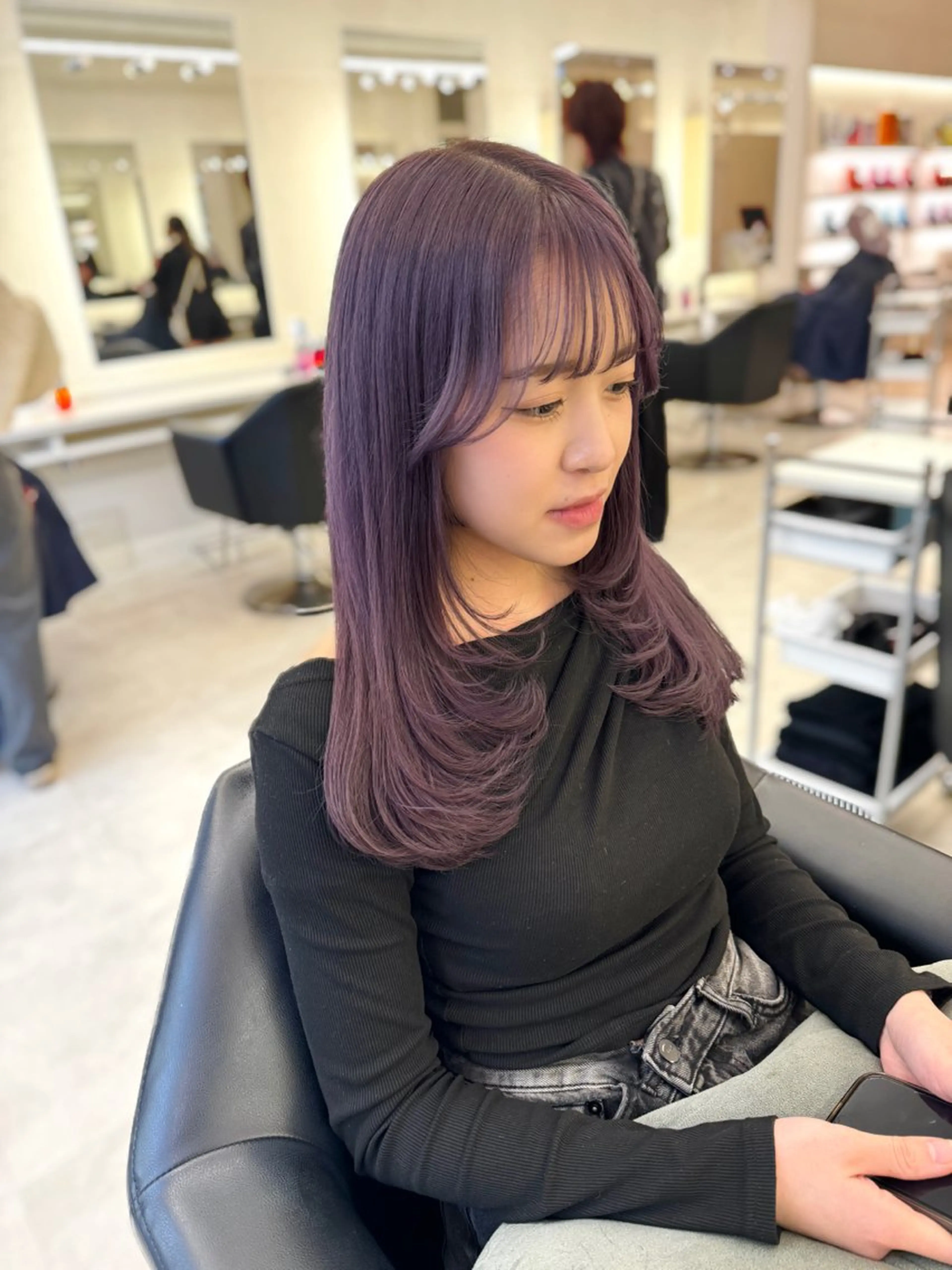 ロング カラー カット ヘアカラー トリートメント ♡ParveMix NANO♡のヘアスタイル