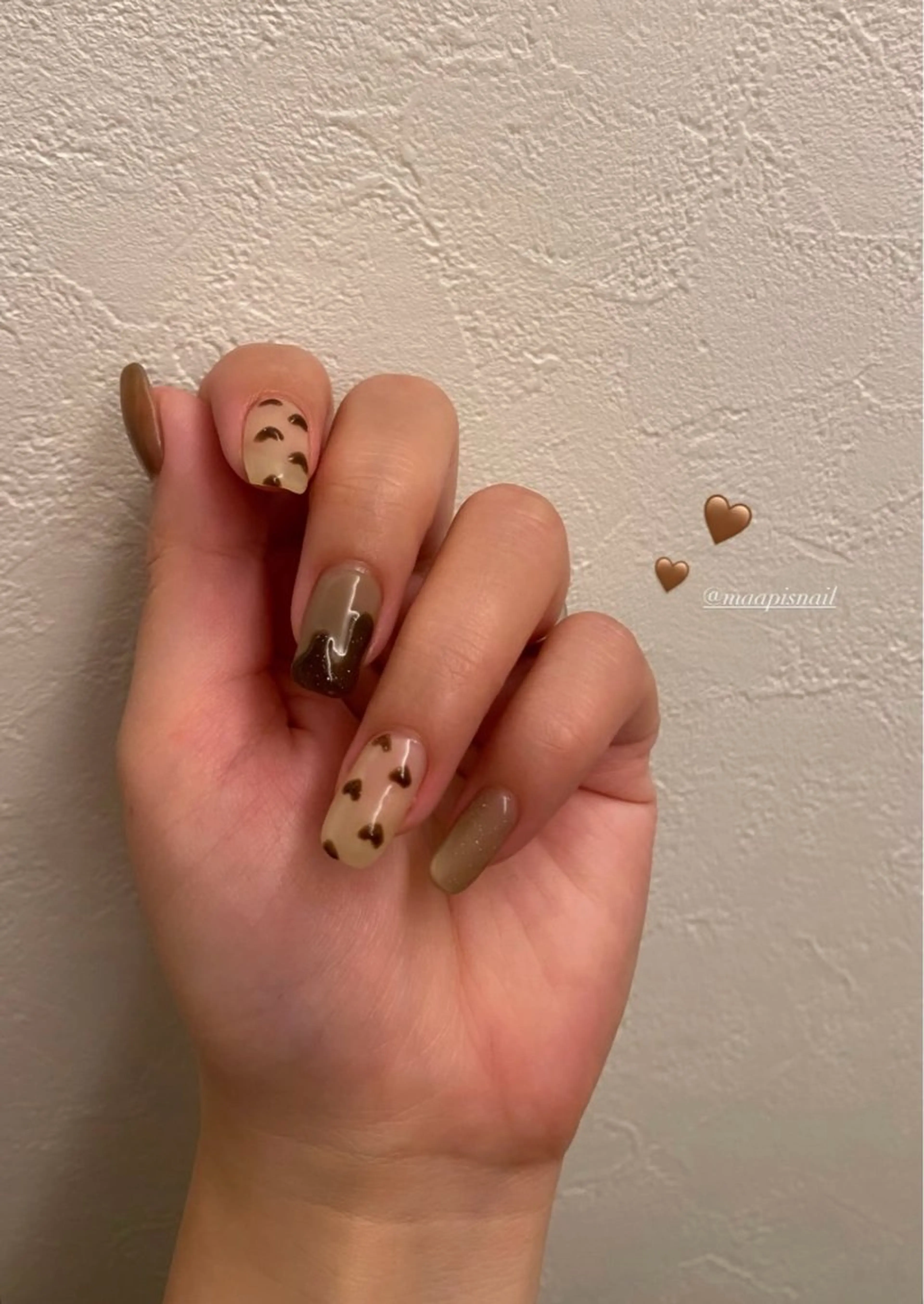 ネイル バレンタイン ハンドネイル Maapis Nailのネイルデザイン