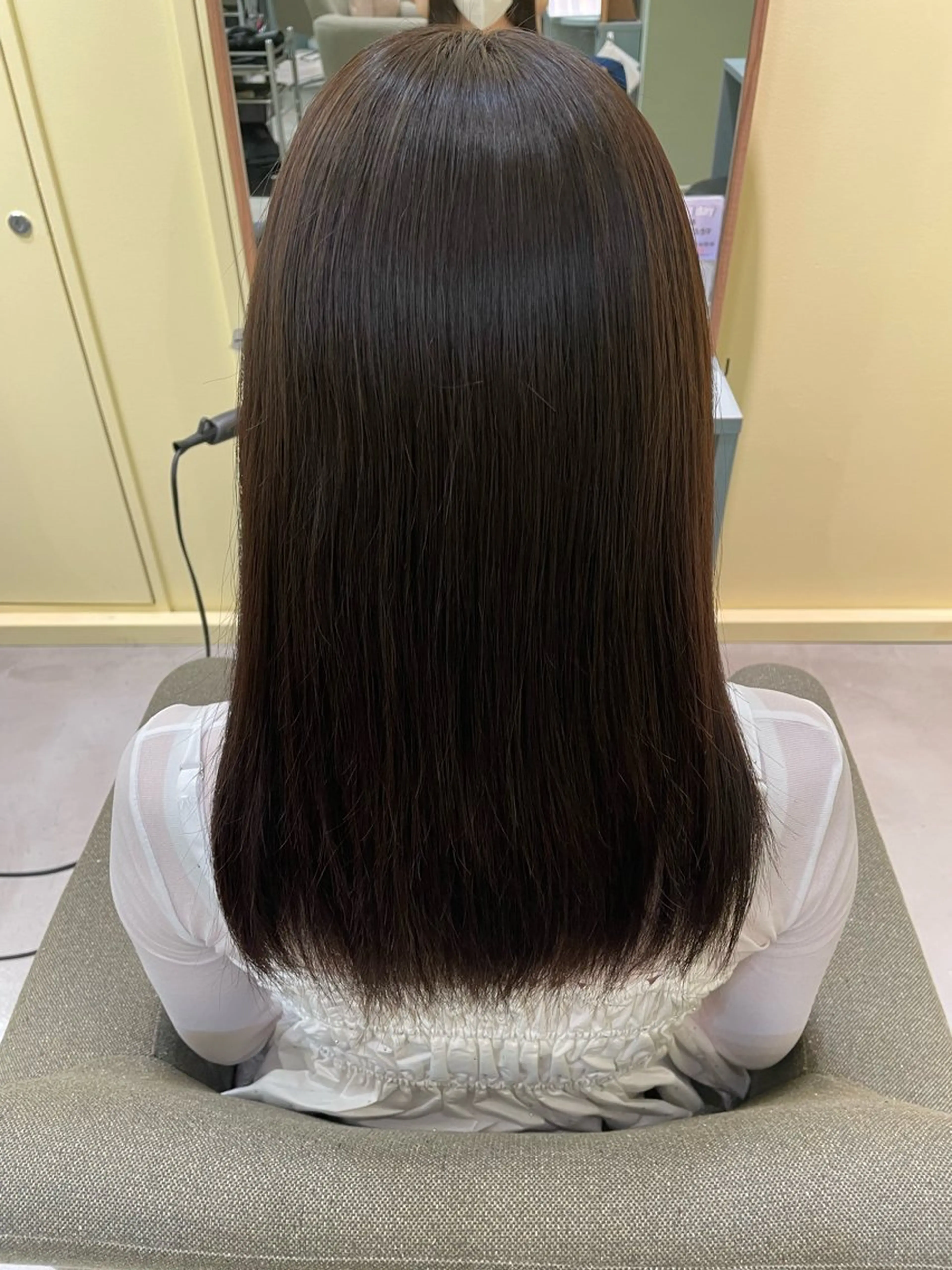 セミロング カラー ブラウンカラー 中井 菜々香のヘアスタイル