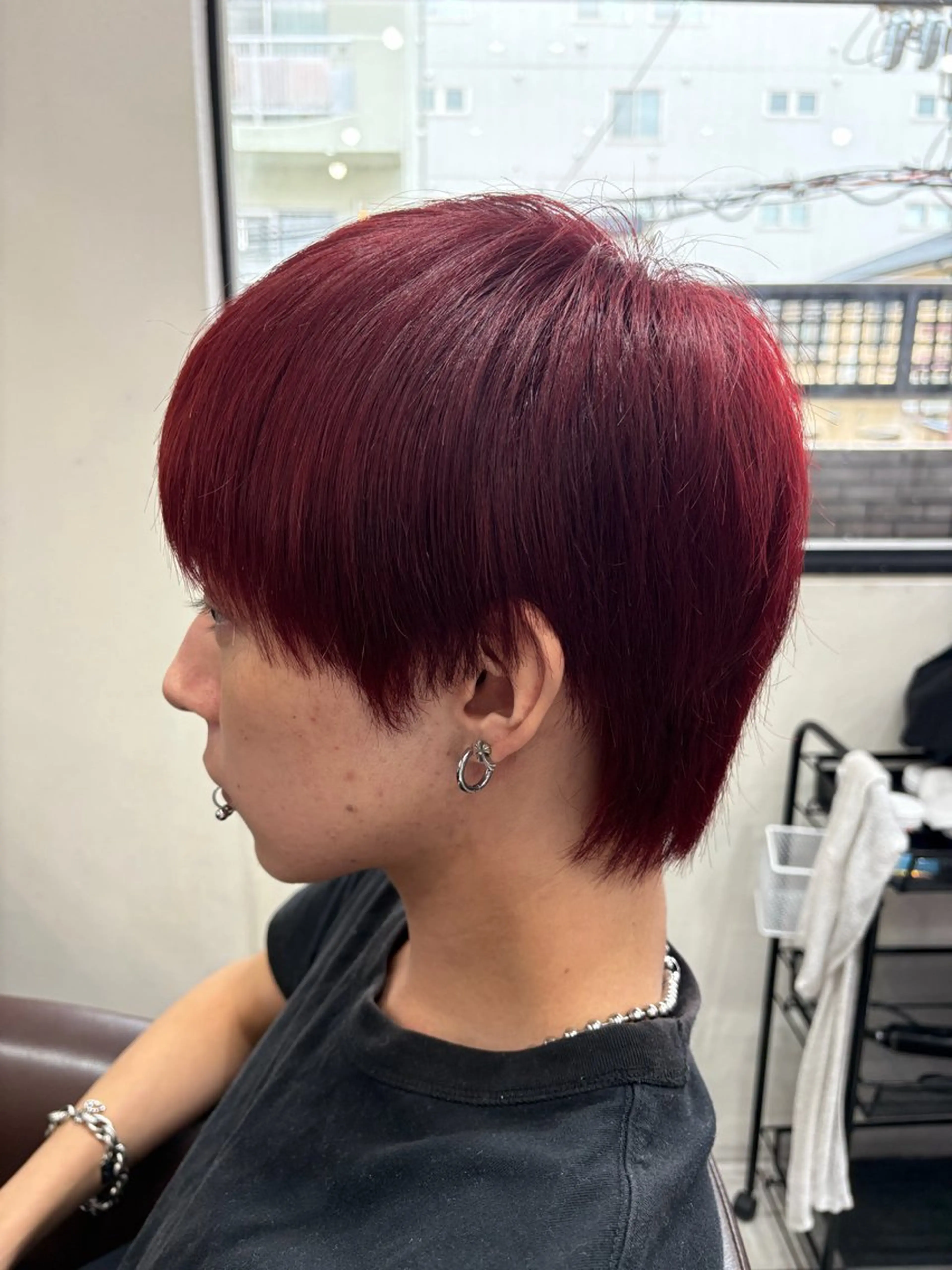 ショート カラー メンズ ヘアカラー 田中 真桜のヘアスタイル