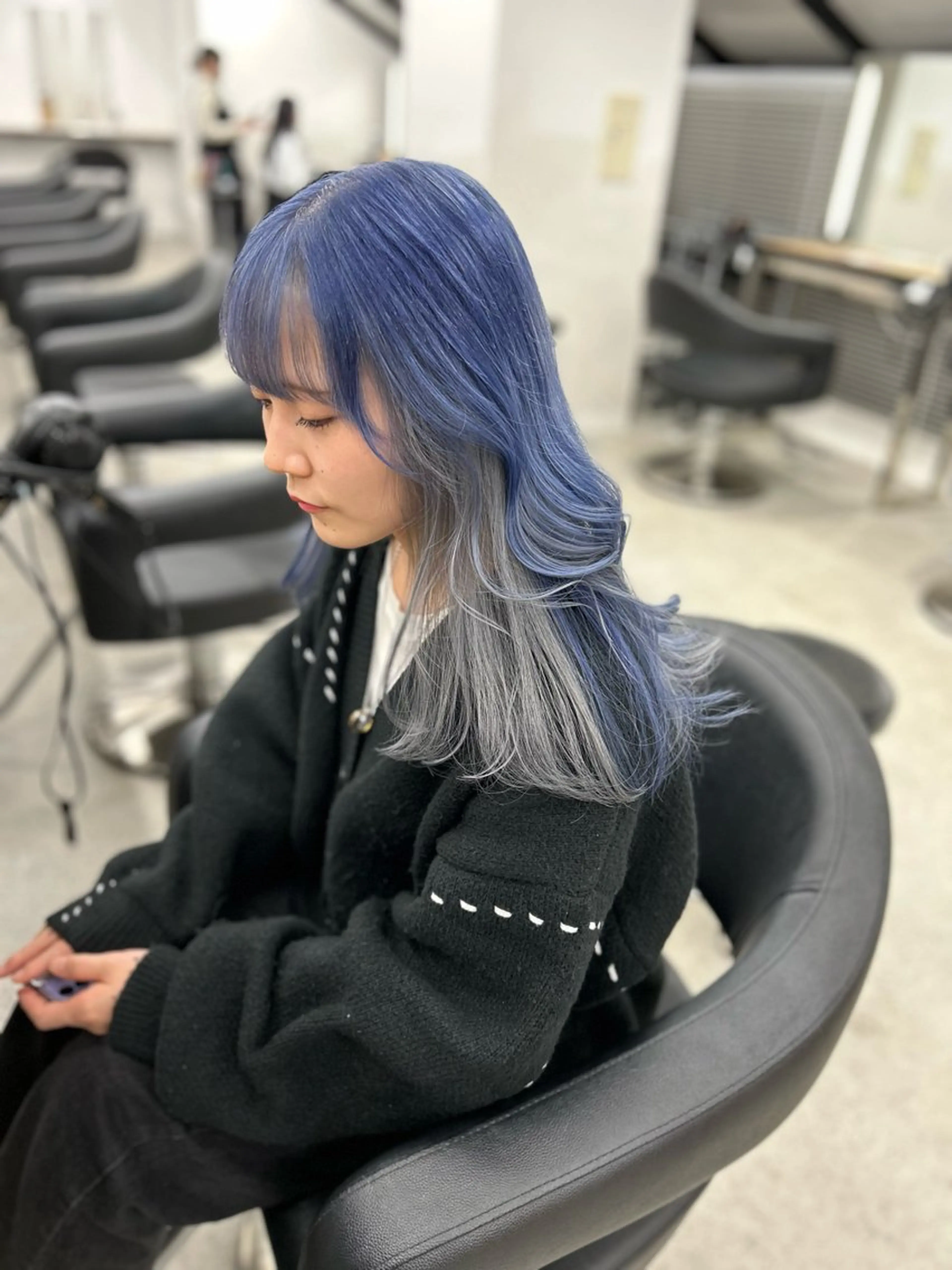 ロング カラー ヘアアレンジ トレンドモテカラー 🩷色落ちまで可愛くのヘアスタイル
