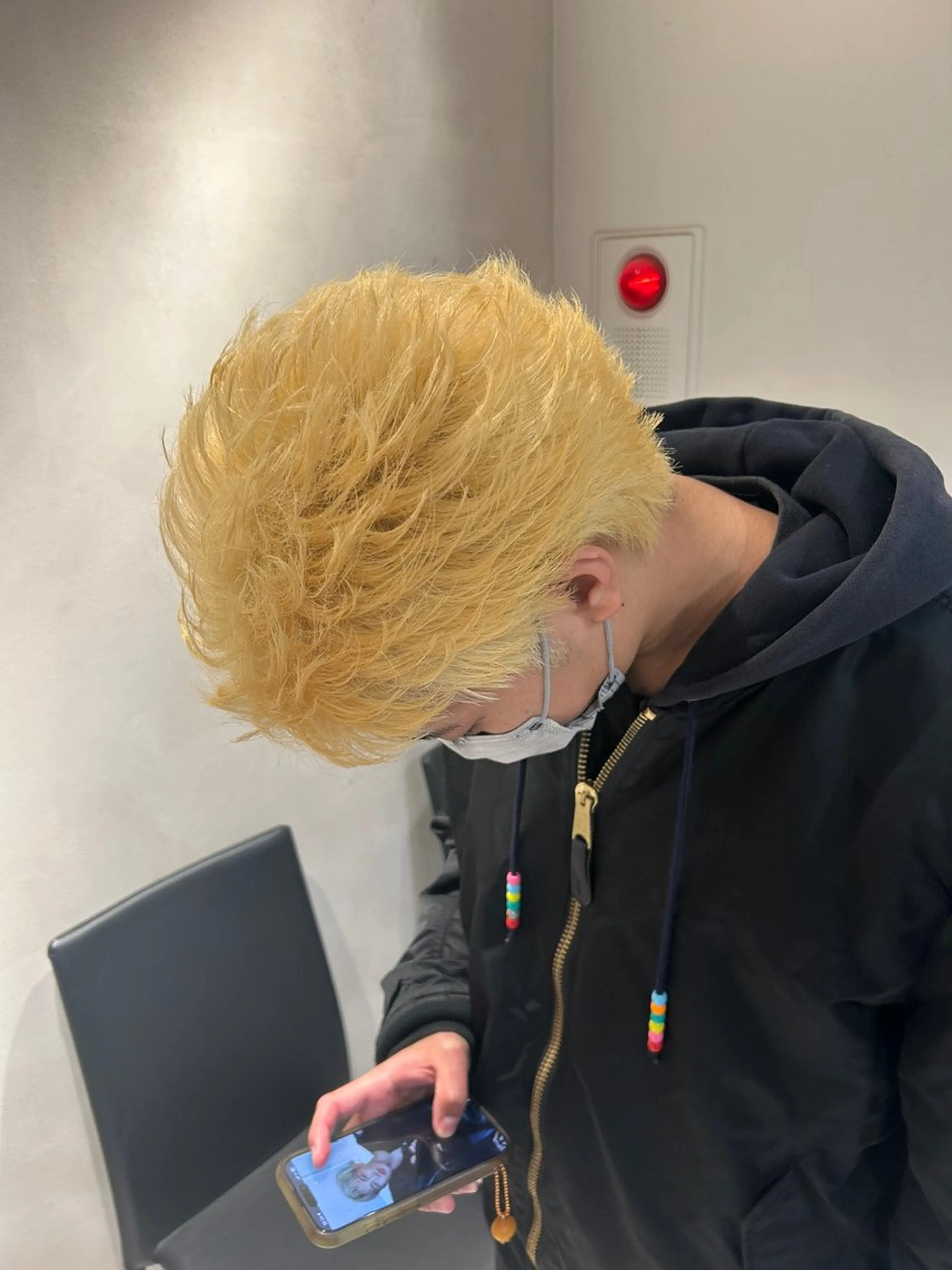 カラー メンズ カット ヘアカラー トリートメント いぶき/透明感カラー 🎨メンズパーマ🔥のヘアスタイル