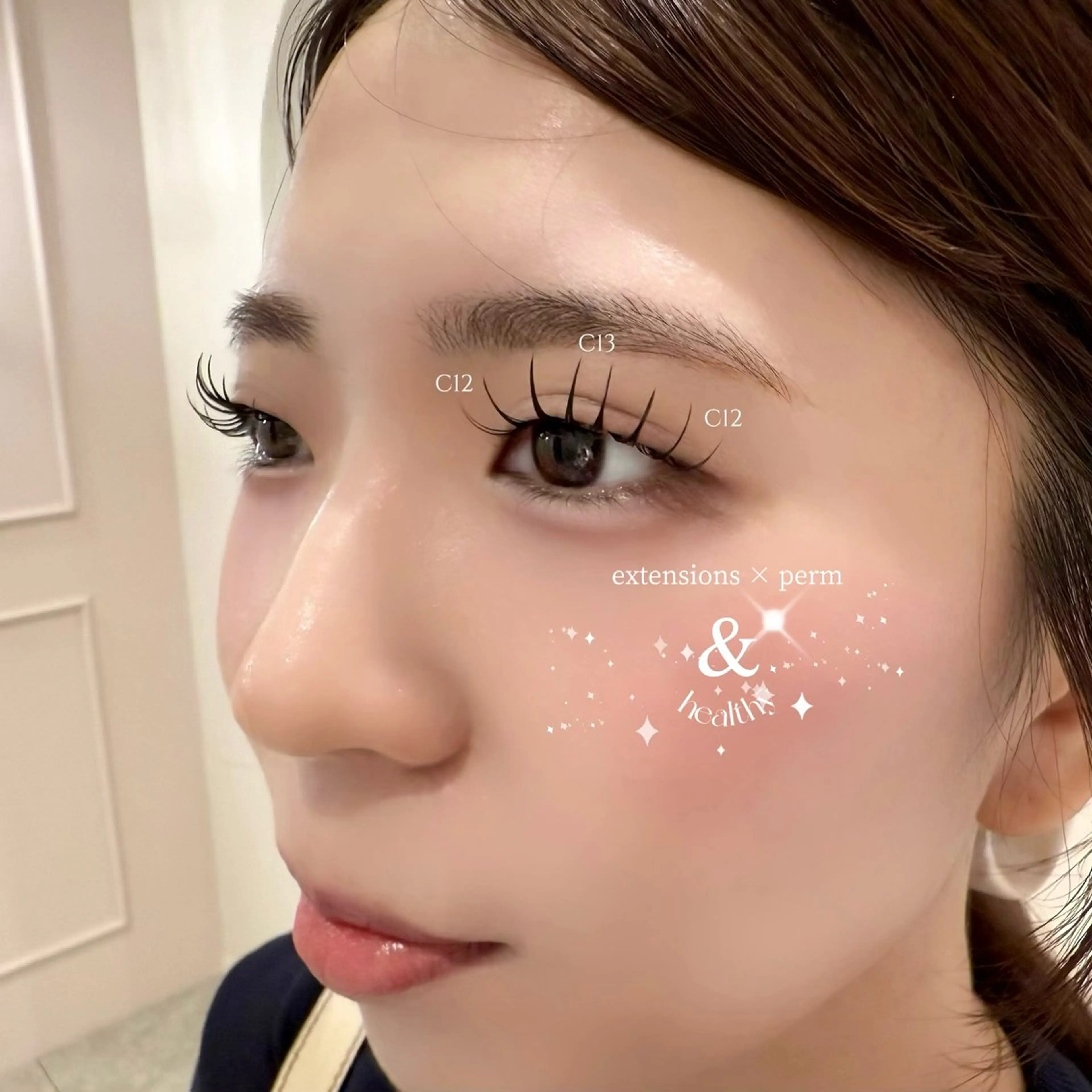 マツエク・マツパ フラットラッシュ eyelist nanaのマツエク・マツパデザイン