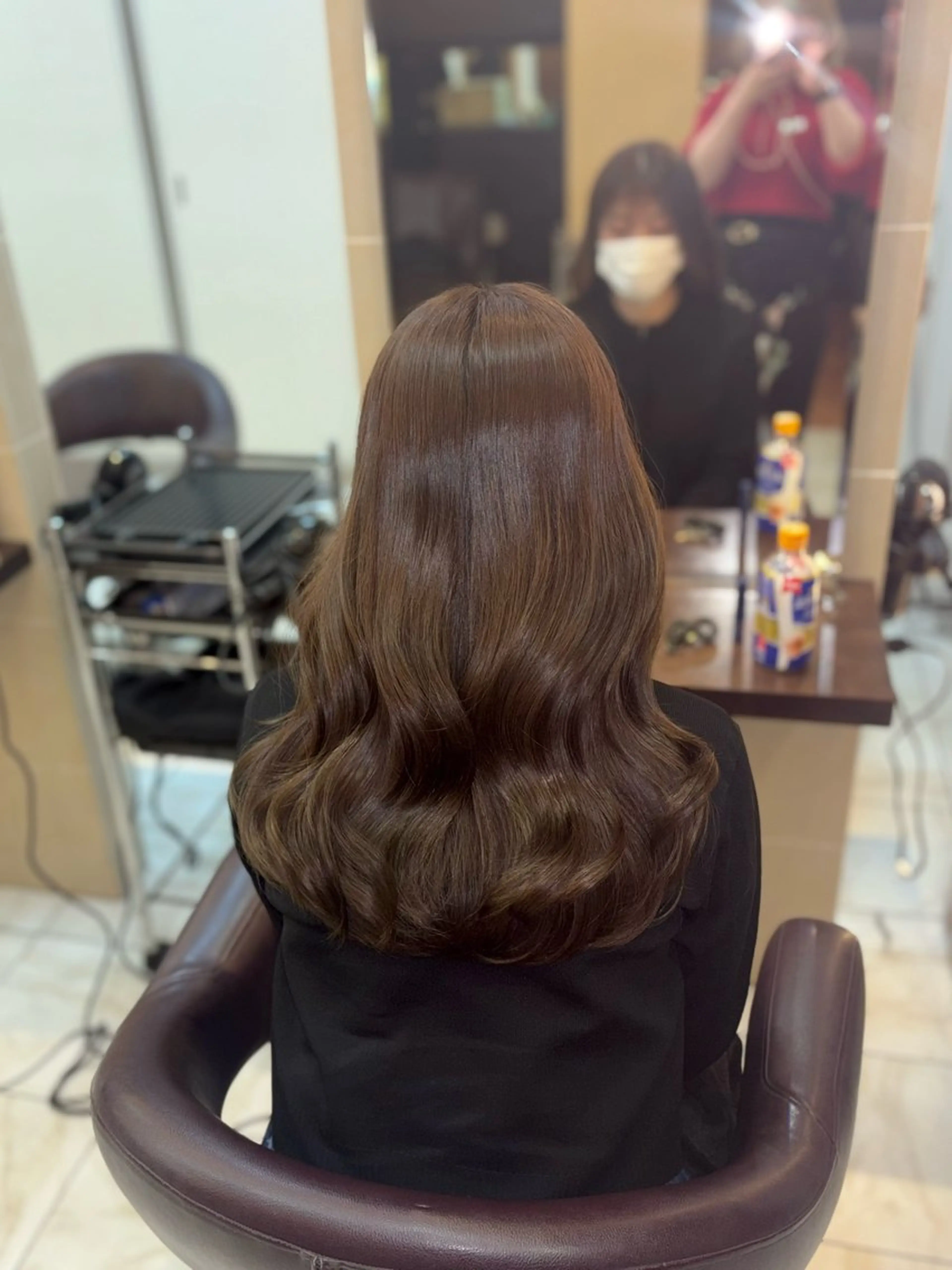 ロング カラー 透明感カラー グレージュ イルミナカラー 🎀透明感カラー 🐈ナズナのヘアスタイル