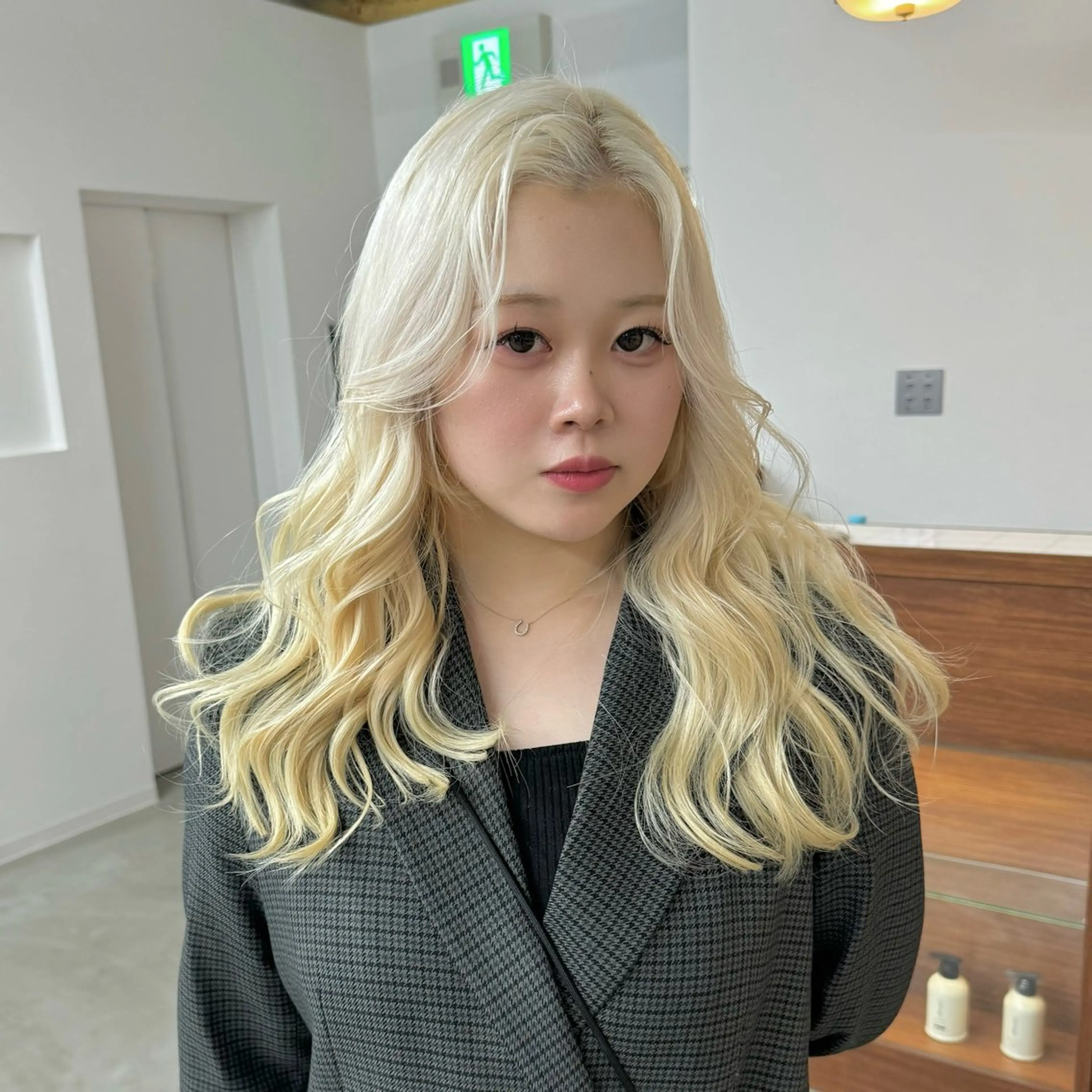 セミロング カラー エクステモデル募集 💗大阪梅田/川上のヘアスタイル