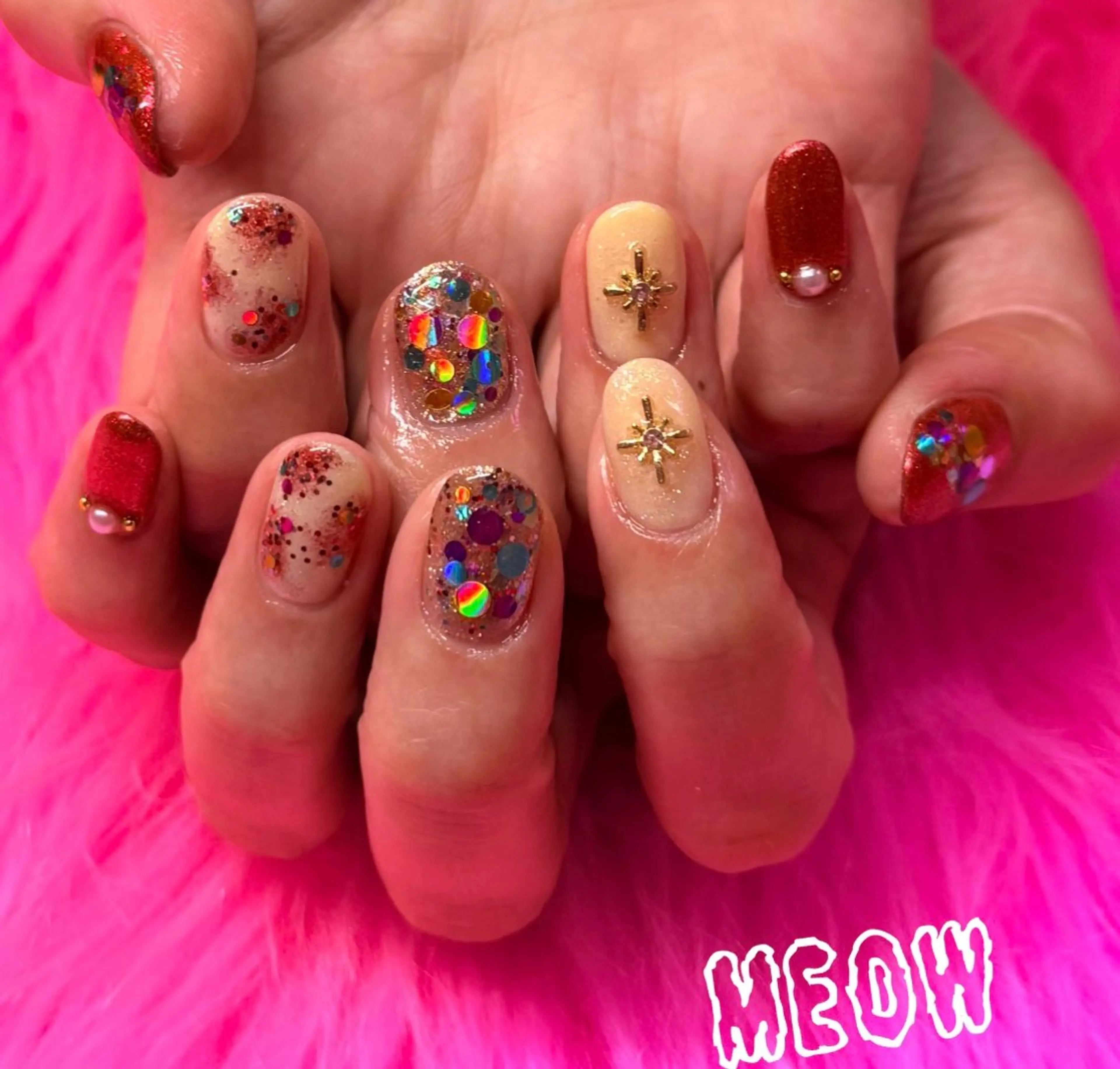 ネイル ハンドネイル BodyDesignSalonEene.所属・MEOW RANのネイルデザイン