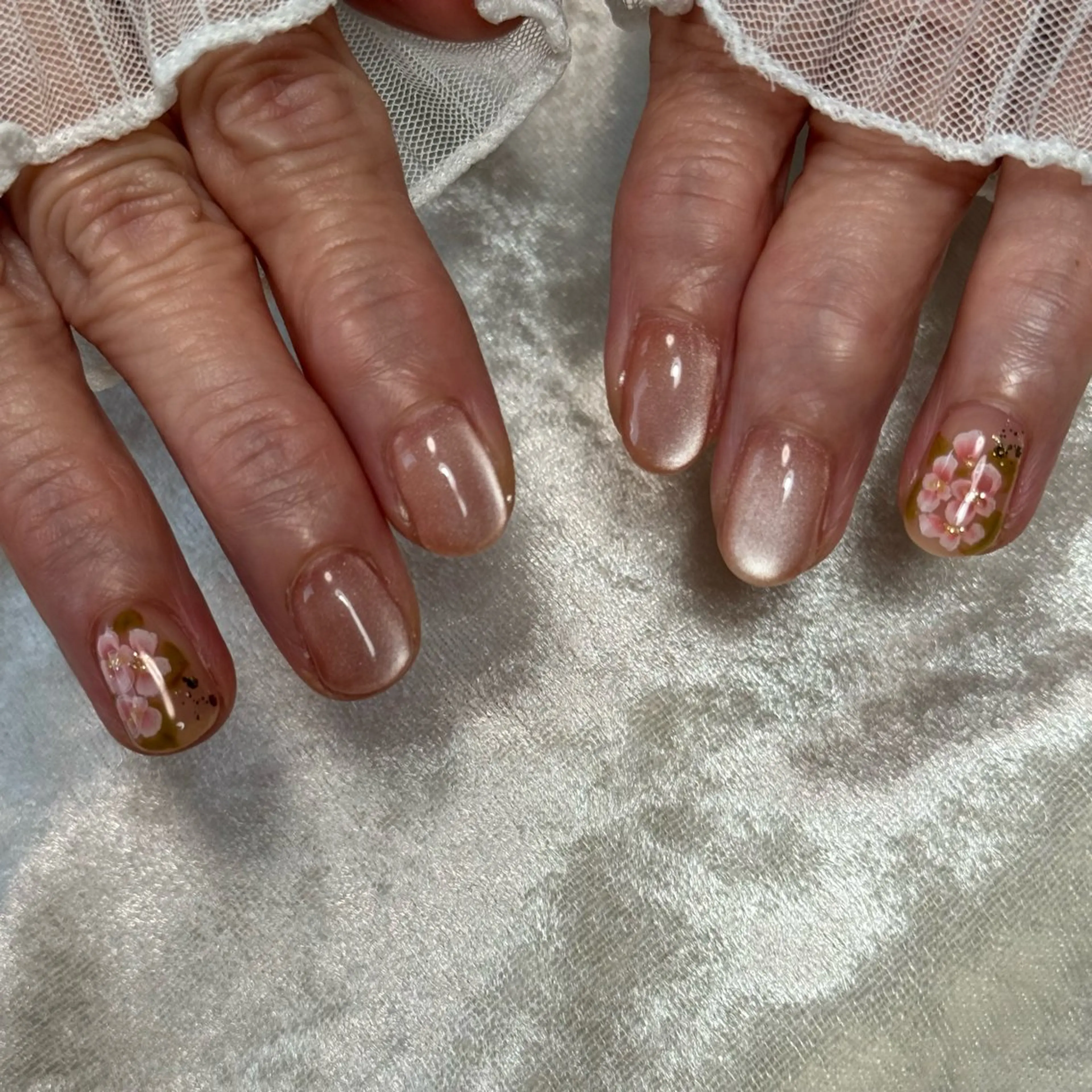 ネイル フラワーネイル ハンドネイル Hana_ Rieのネイルデザイン