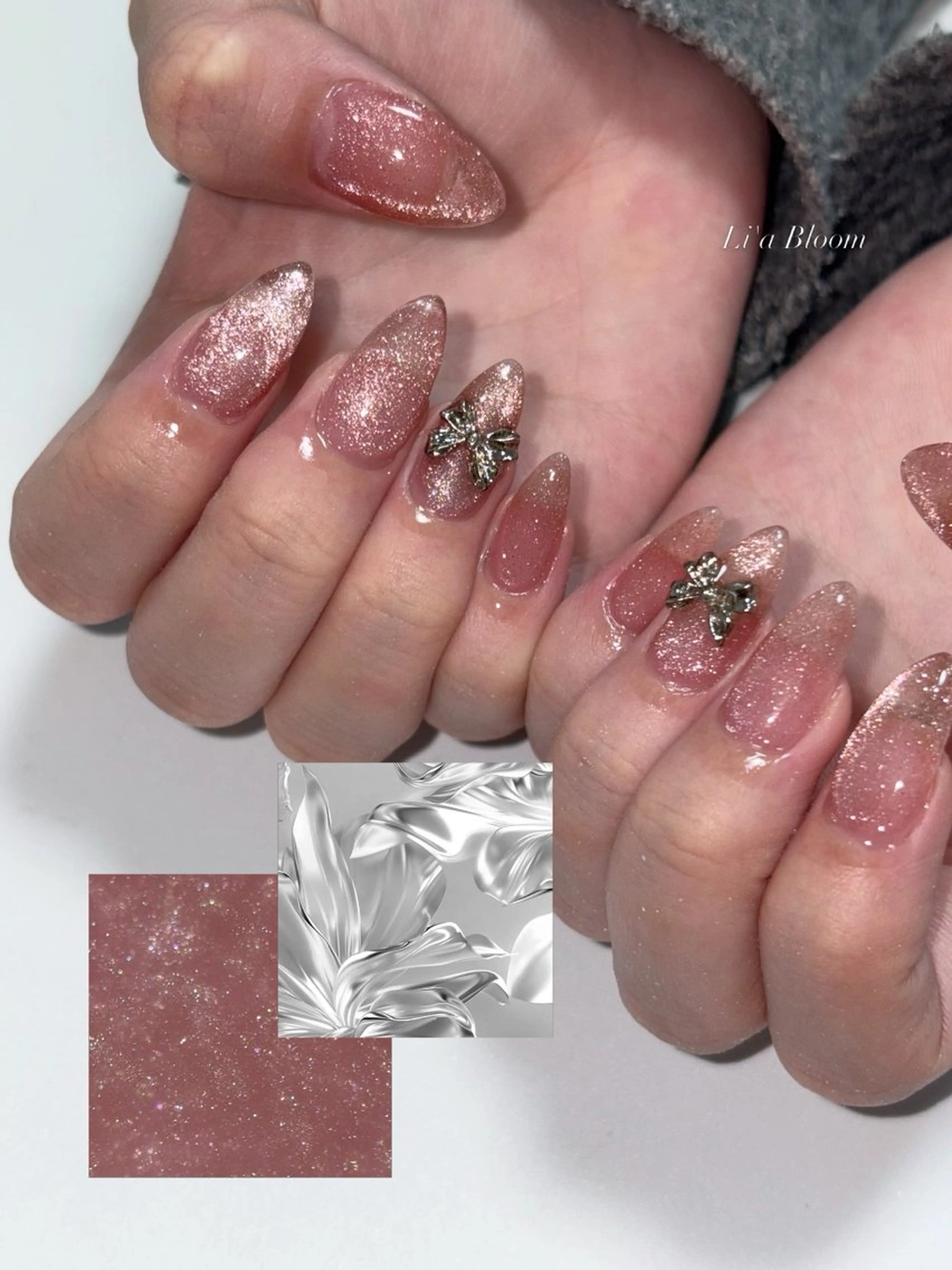 ネイル ハンドネイル Li'a Bloom所属・🦋🤍 madoka🤍のネイルデザイン