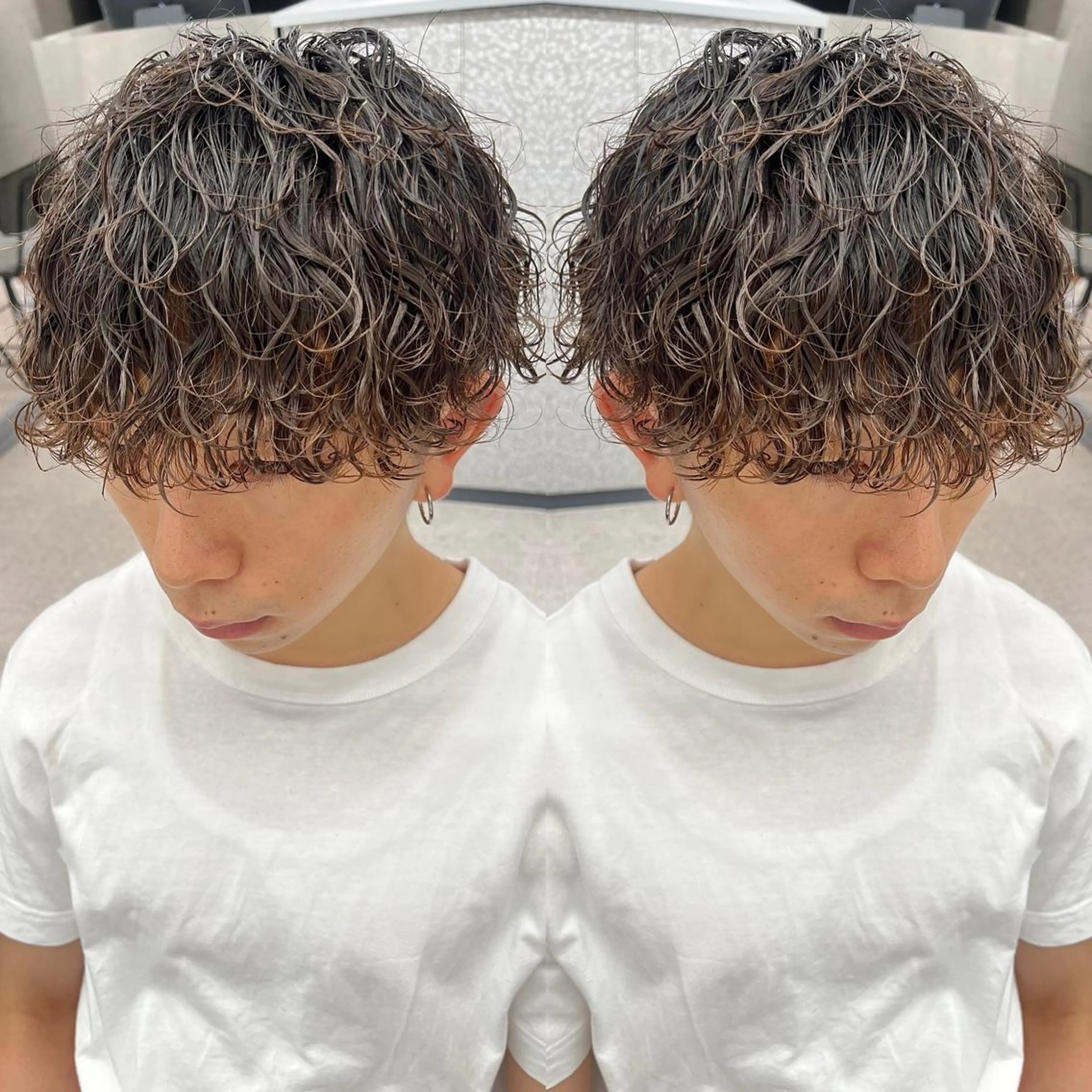 パーマ メンズ カット パーマ 🍐シャドウパーマ メンズ特化/守岡🍐のヘアスタイル