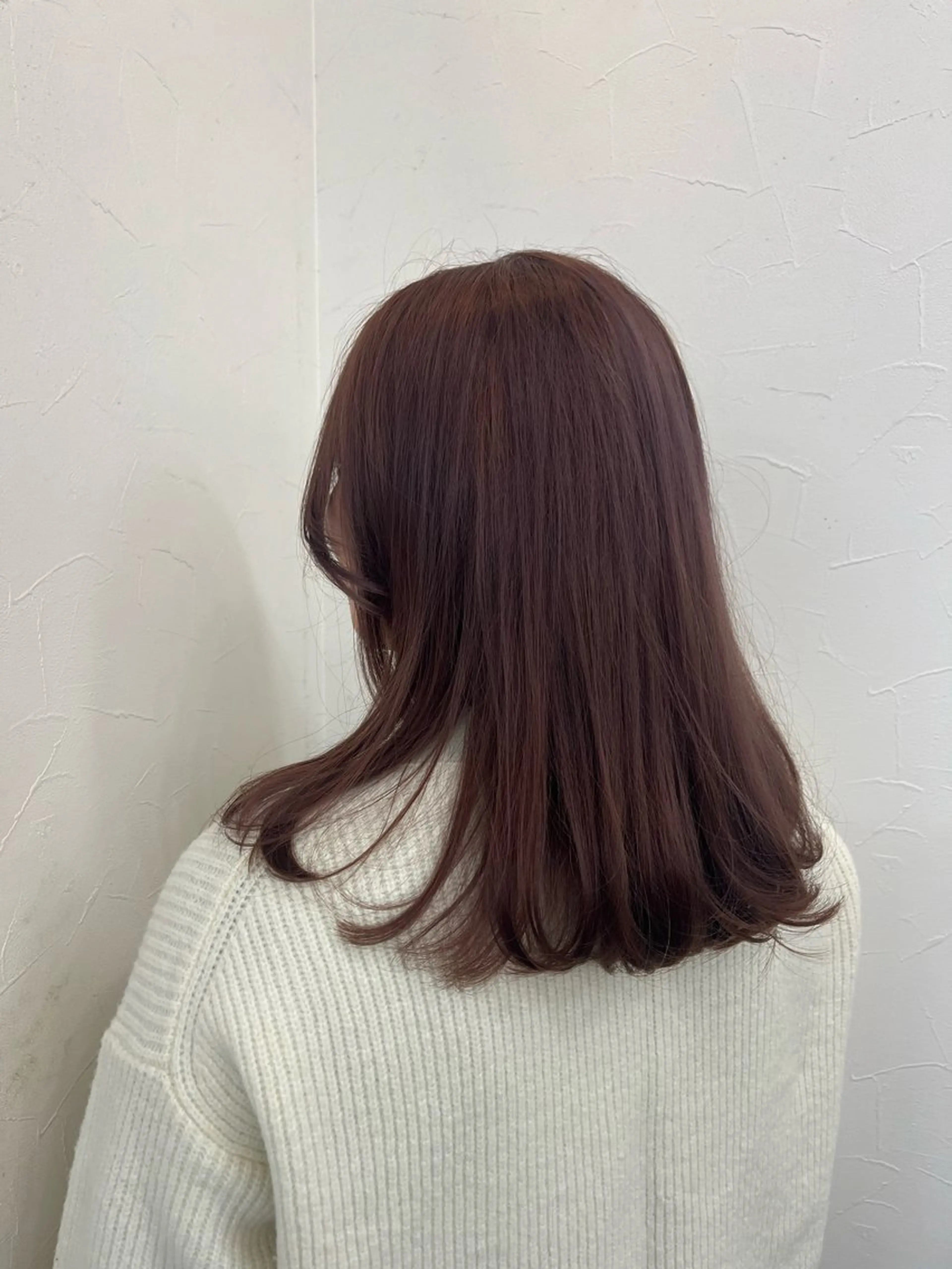 セミロング カラー ブラウンカラー ラベンダーカラー ヘアカラー 武藤 なみきのヘアスタイル