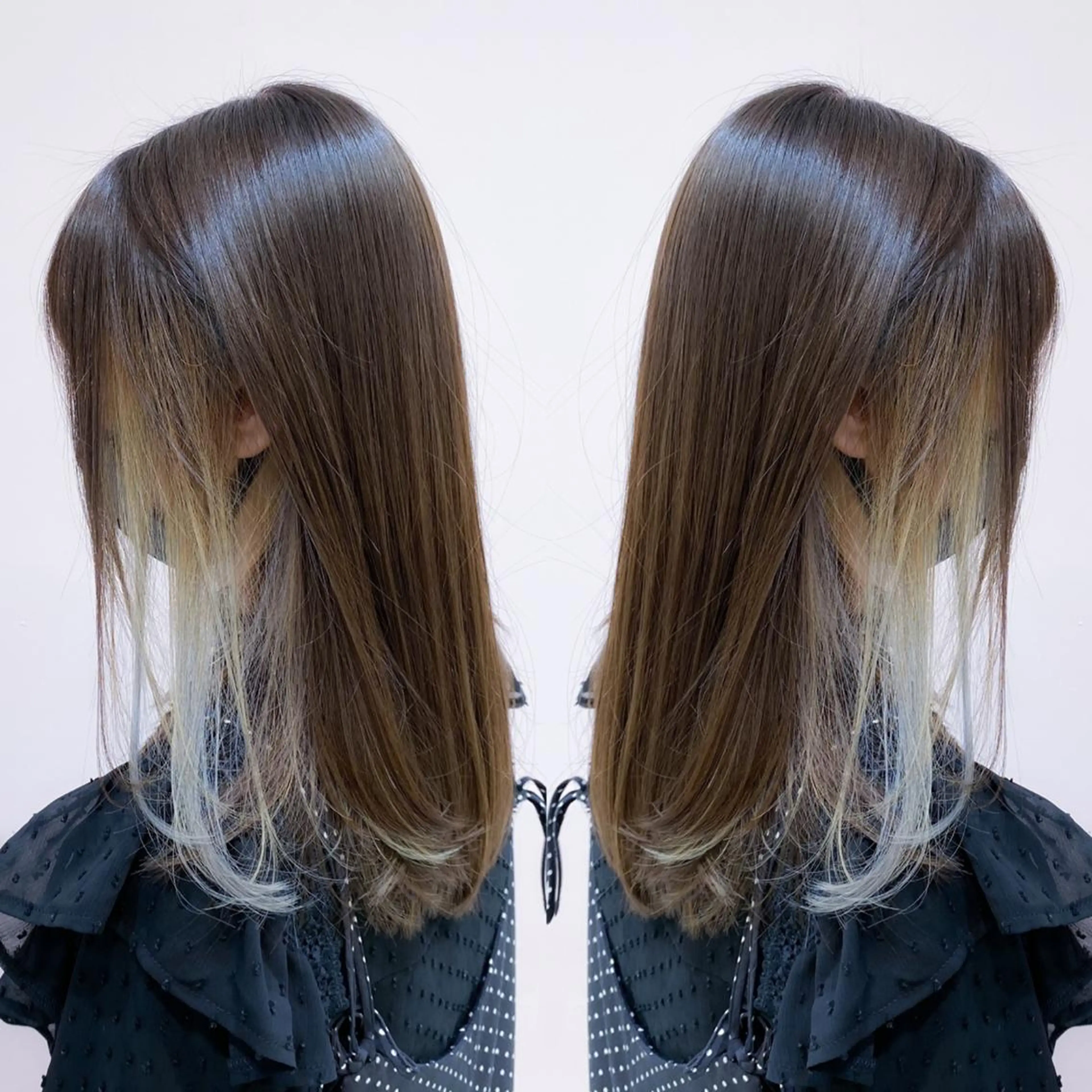 セミロング SOU/エクステ /ダブルカラーのヘアスタイル