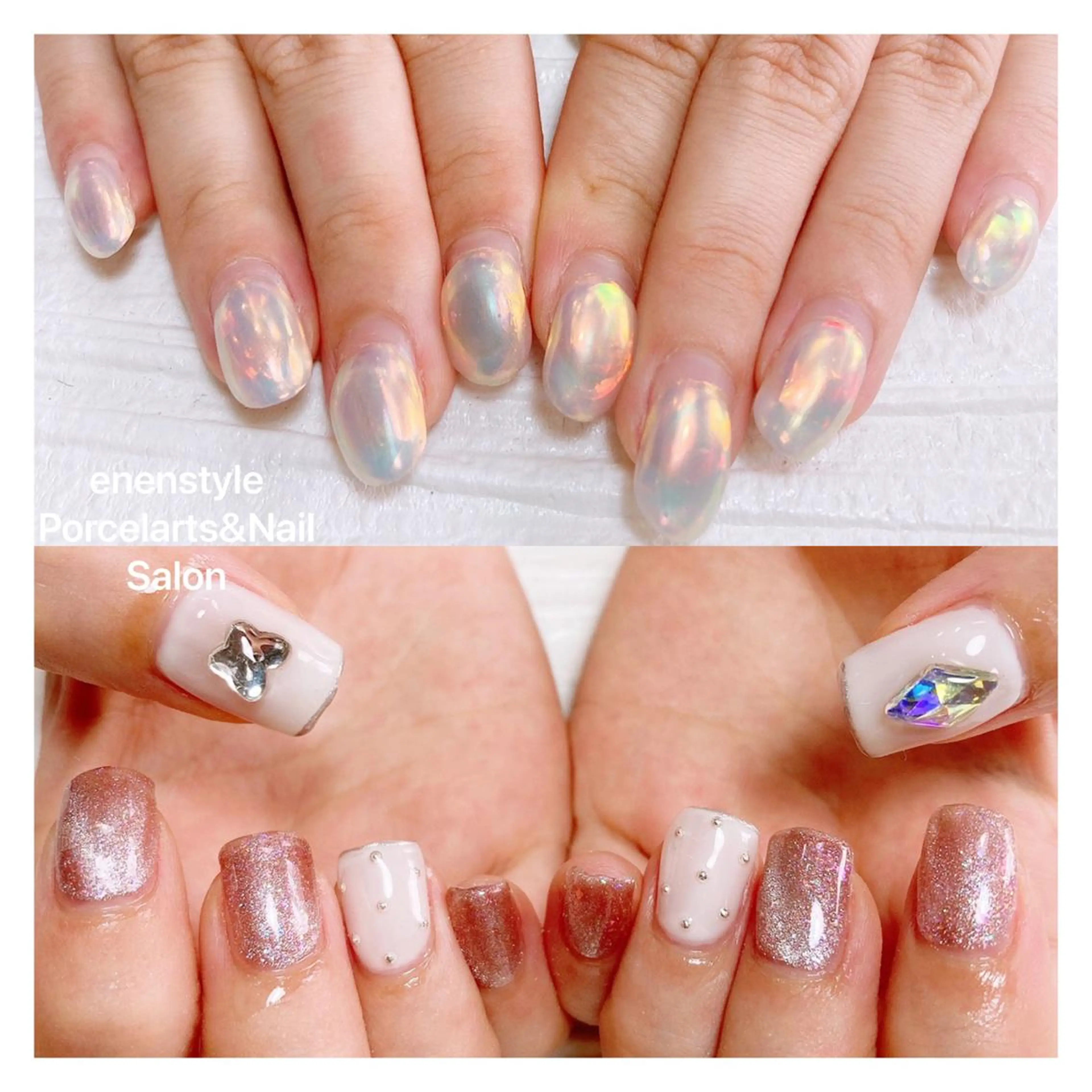 ミディアム ネイル ハンドネイル 👑enen style👑のネイルデザイン