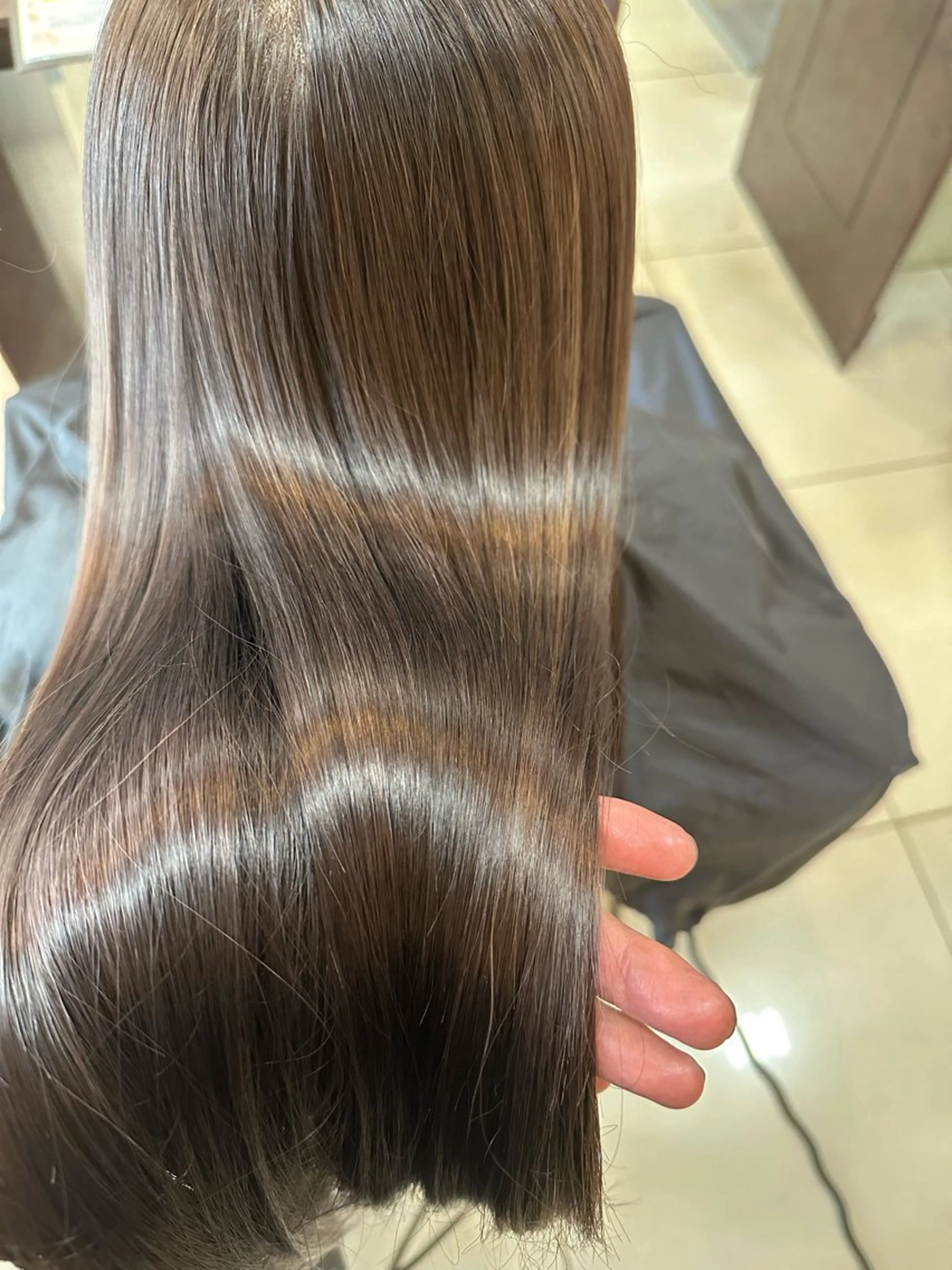 ロング カラー トリートメント 海外風センターパート 健人のヘアスタイル