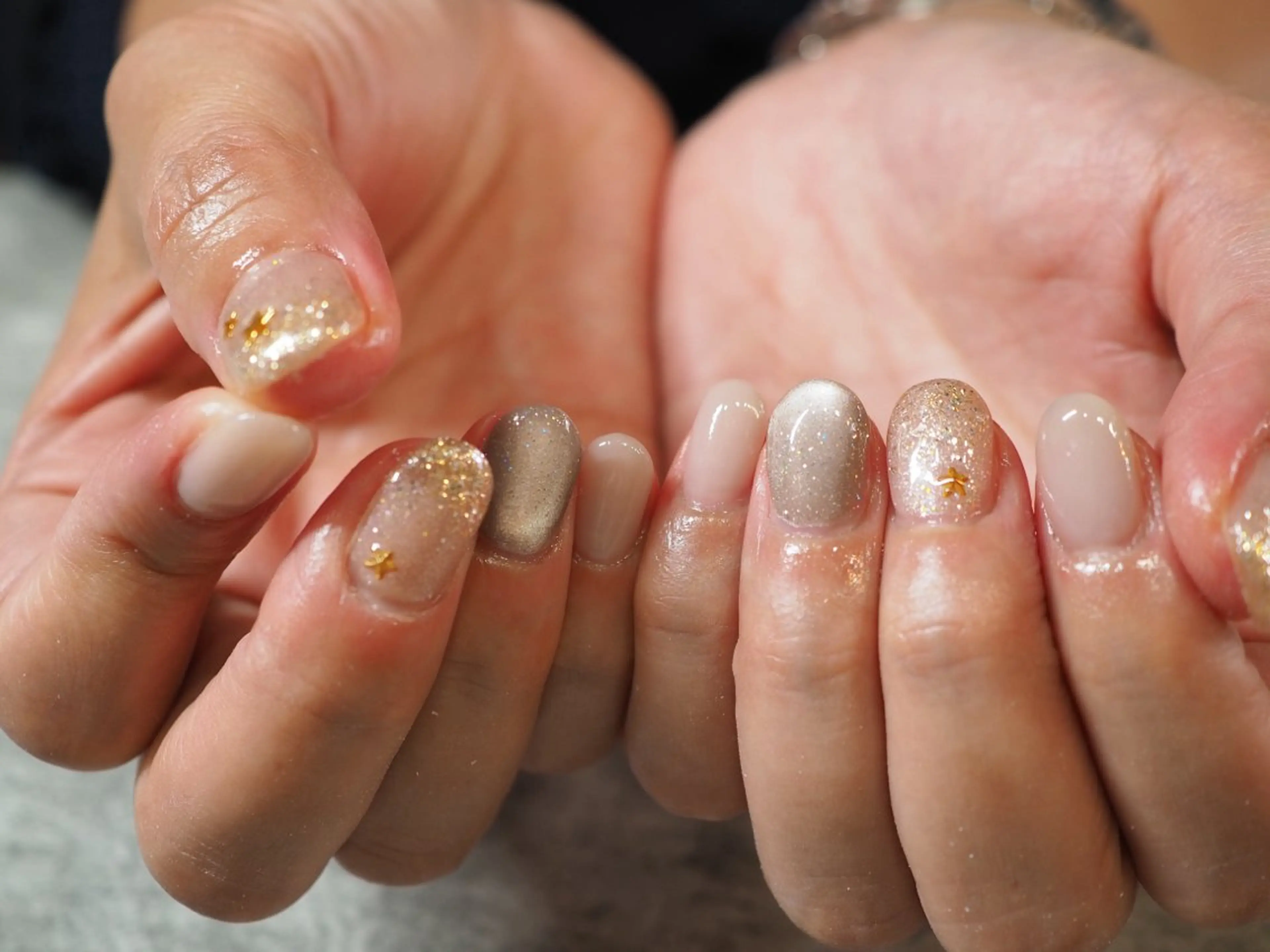 ネイル アートネイル チークネイル フラッシュネイル フットネイル フレンチネイル glaNje shioriのネイルデザイン