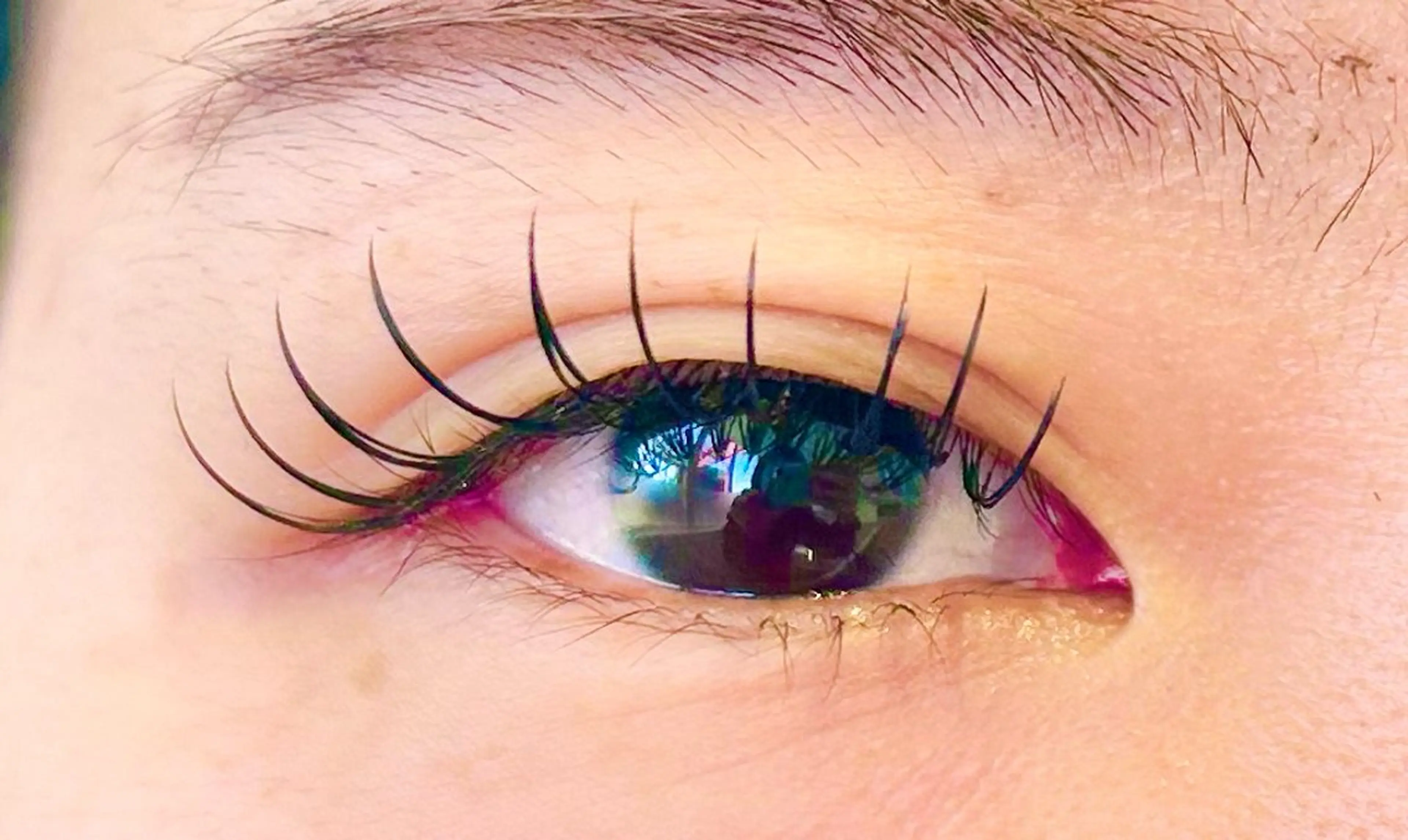 【ぱっちり仕上げ】似合わせまつエクフラットラッシュ140本新規オフ無料の写真